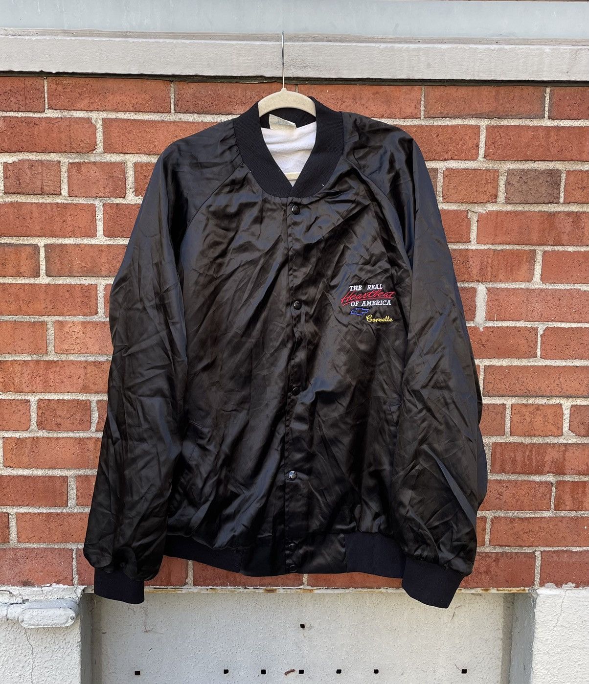 Vintage Vintage Corvette Jacket 3XL Heartbeat Of America Satin Size US XXL / EU 58 / 5 - 1 Thumbnail