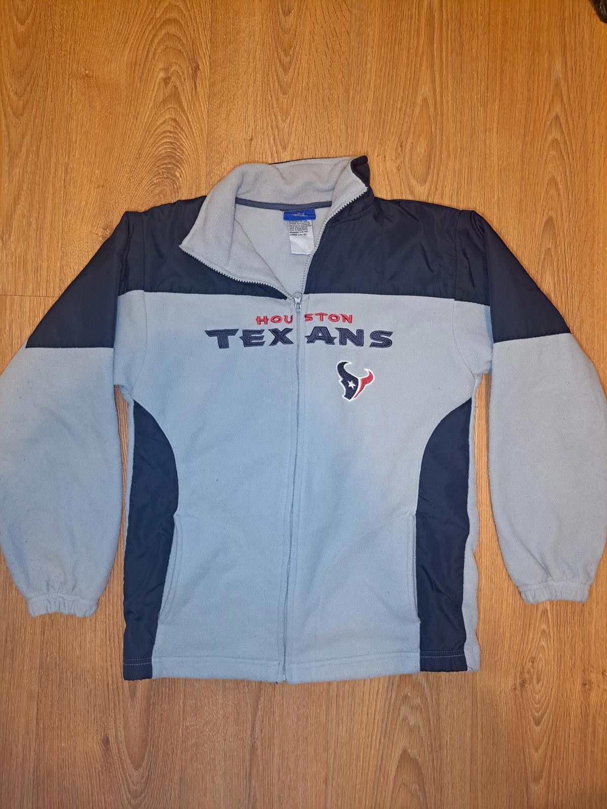 Reebok NFL Reebok Houston Texans Fleece Jacket Womens Large Gray Size L / US 10 / IT 46 - 1 Thumbnail