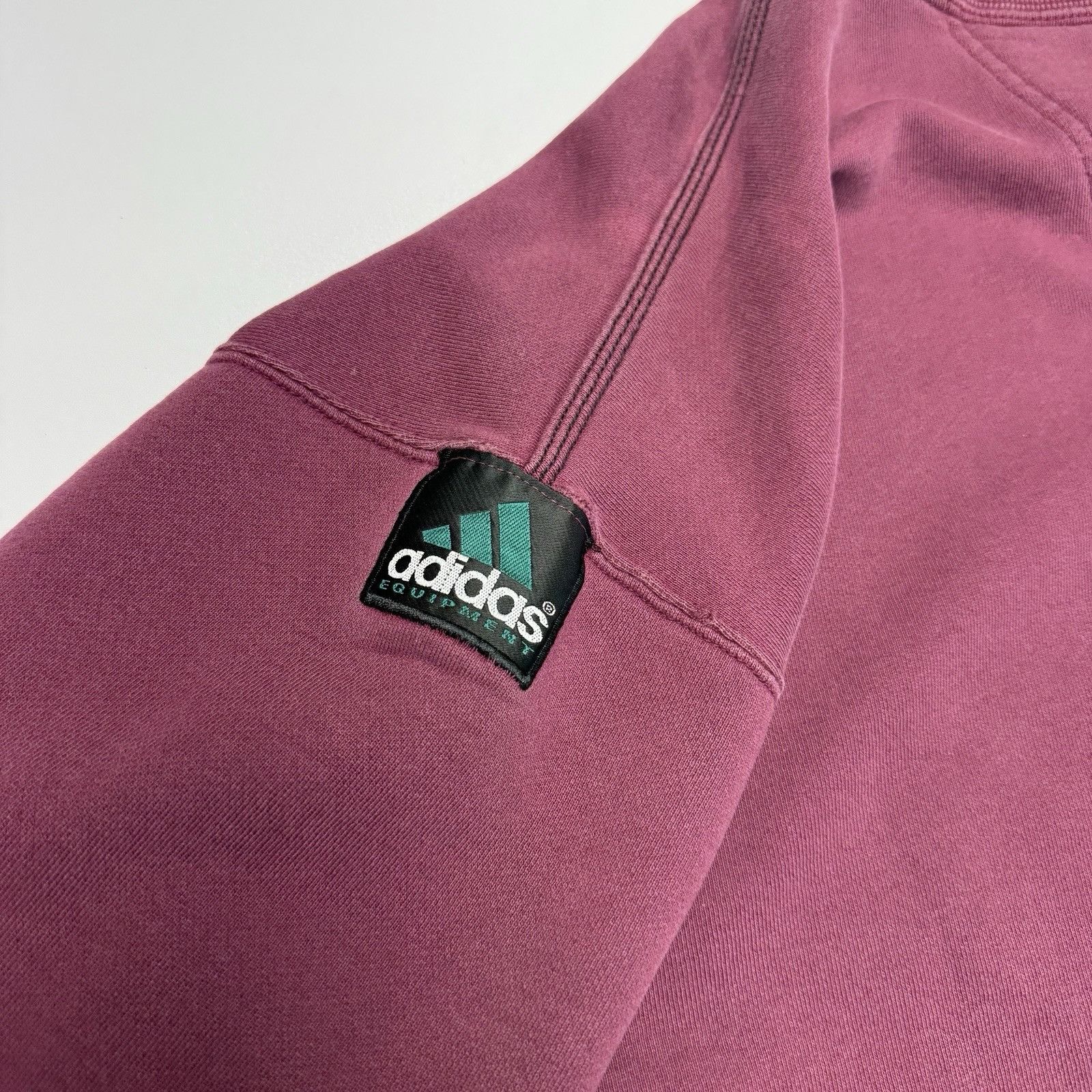 Adidas Vintage 90s Adidas Equipment Sweatshirt Mens XL Maroon Size US XL / EU 56 / 4 - 9 Thumbnail