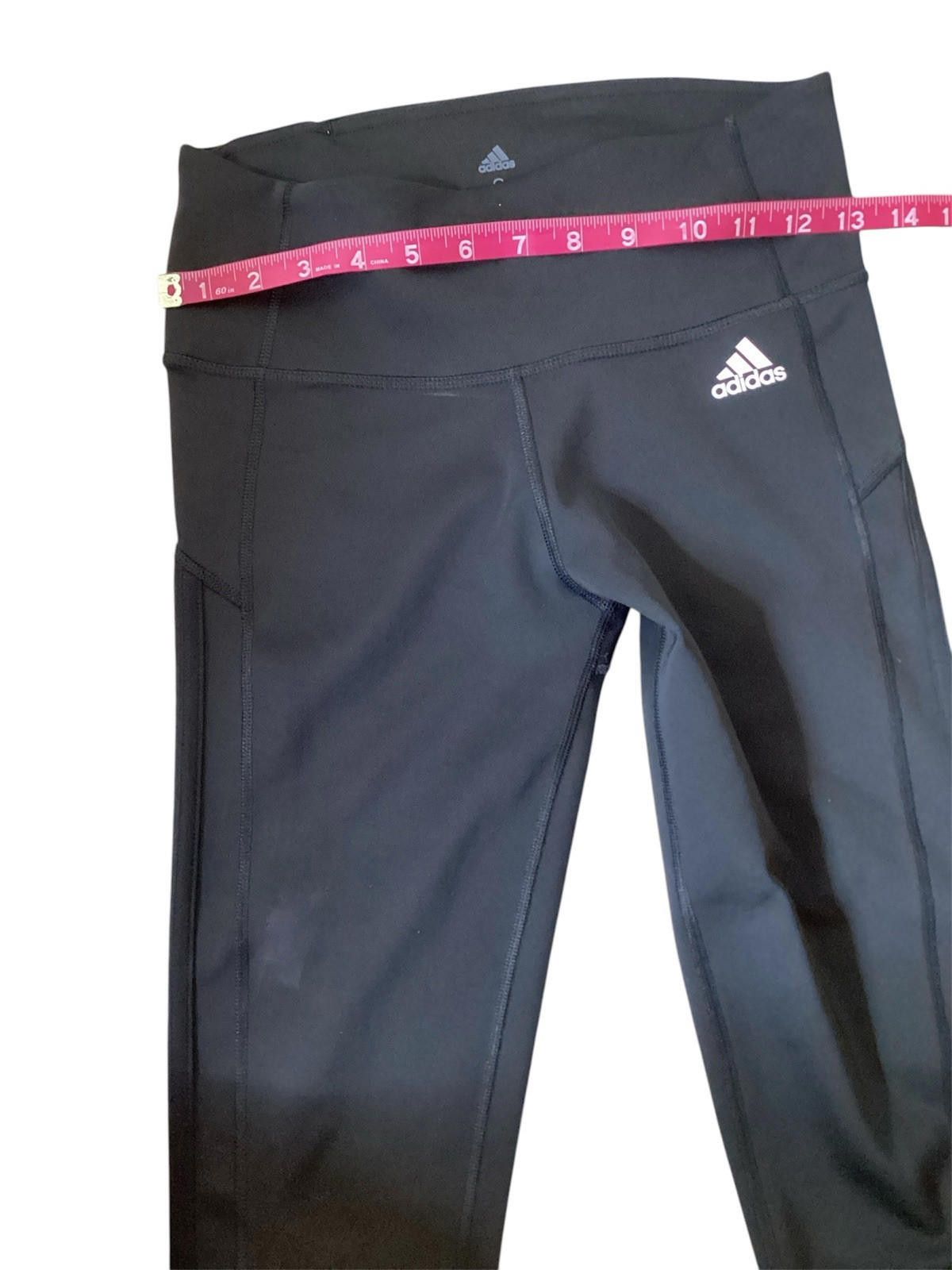 Adidas Adidas Climalite black Athletic Active Skinny Leggings Sz S Size 28" / US 6 / IT 42 - 6 Thumbnail