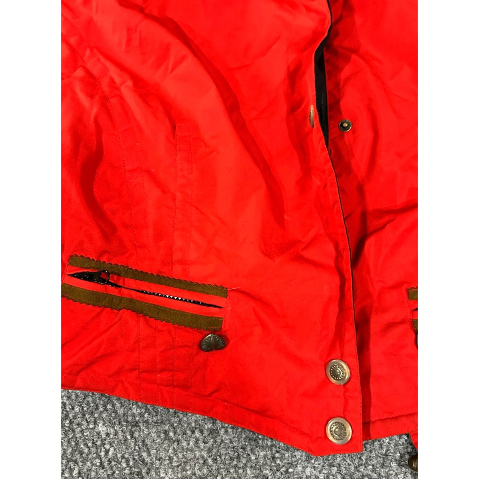 Obermeyer Obermeyer Red Insulated Ski Jacket Womens 10 Medium Length Nylon Polyster Lining Embroidered Casual Ski Outdoor Winter Fall Spring Mens? wait. Size L / US 10 / IT 46 - 4 Thumbnail