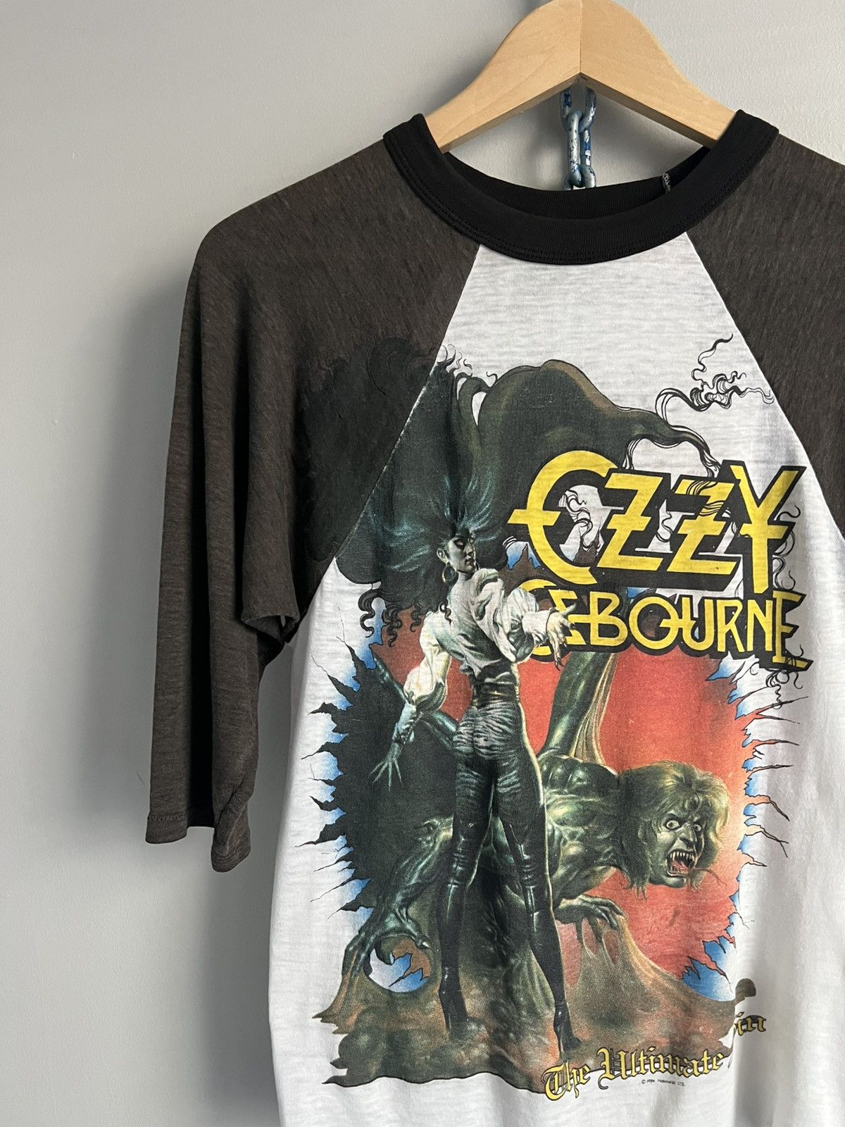 Vintage Vintage 1986 Ozzy Osbourne Ultimate Sin RockTour T Shirt Size US S / EU 44-46 / 1 - 2 Thumbnail