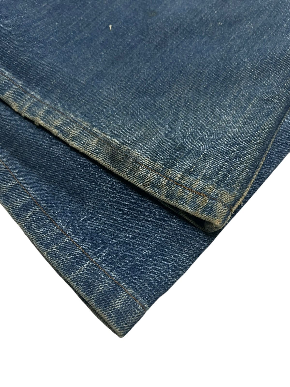 Japanese Brand × Kapital × Vintage Flare Edwin Vintage Made Usa distressed Denim Rare Design ☠️☠️ Size US 27 - 17 Thumbnail