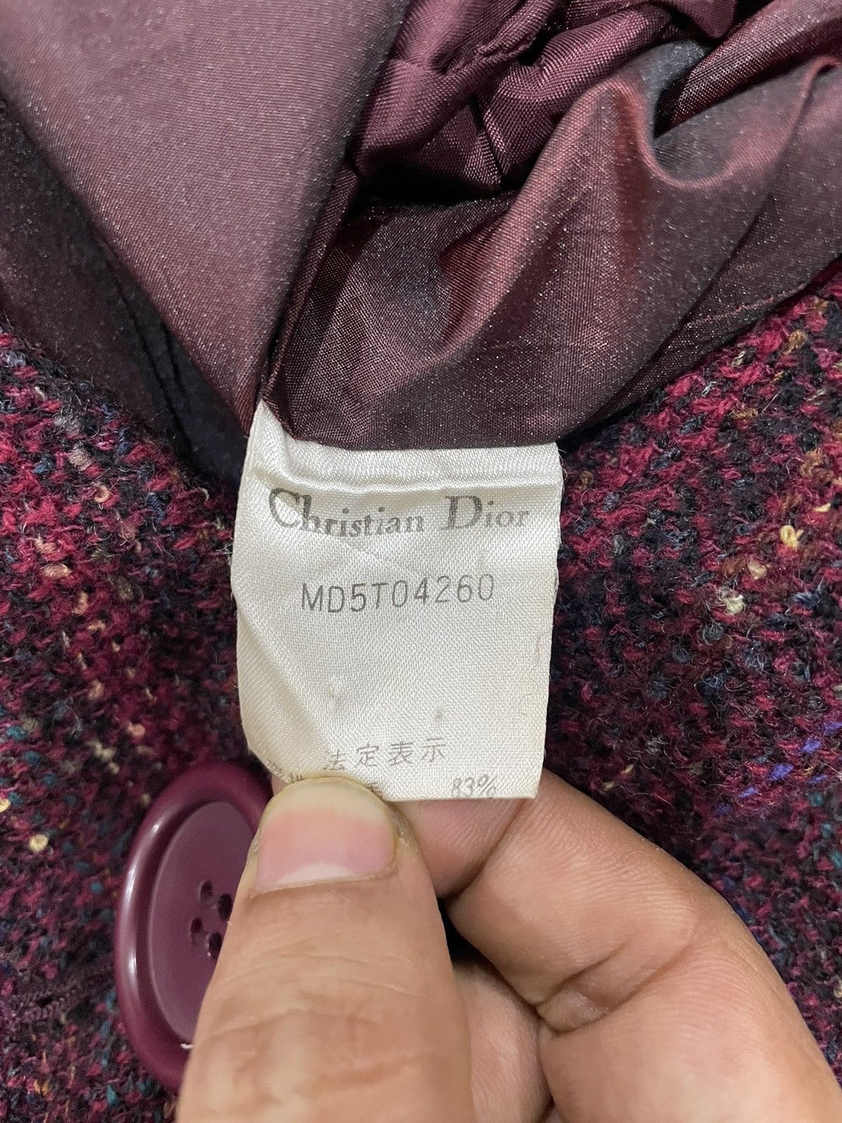 Christian Dior Monsieur Christian Dior Wool Blazer Jacket Size M / US 6-8 / IT 42-44 - 5 Thumbnail