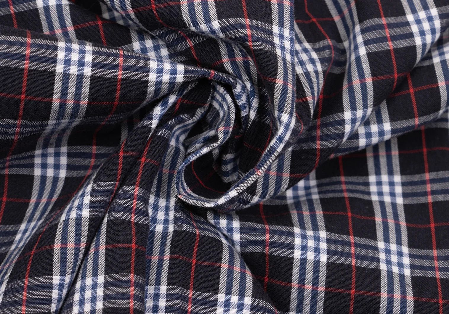 Burberry Point Embroidered Check Button-Down Shirt in Navy Size US S / EU 44-46 / 1 - 14 Thumbnail
