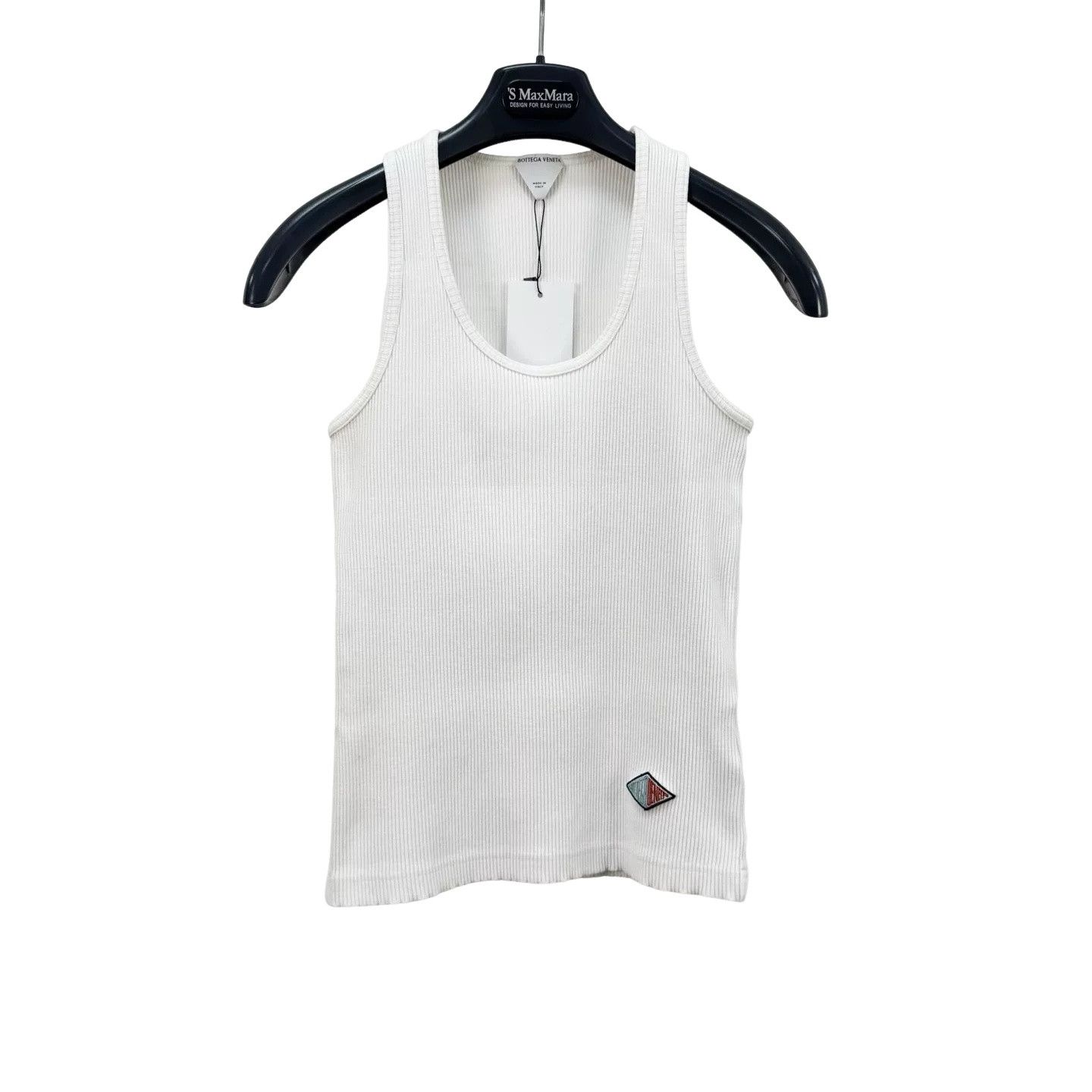 Bottega Veneta Bottega Veneta Logo Patch Ribbed Tank Top S Size US S / EU 44-46 / 1 - 1 Thumbnail