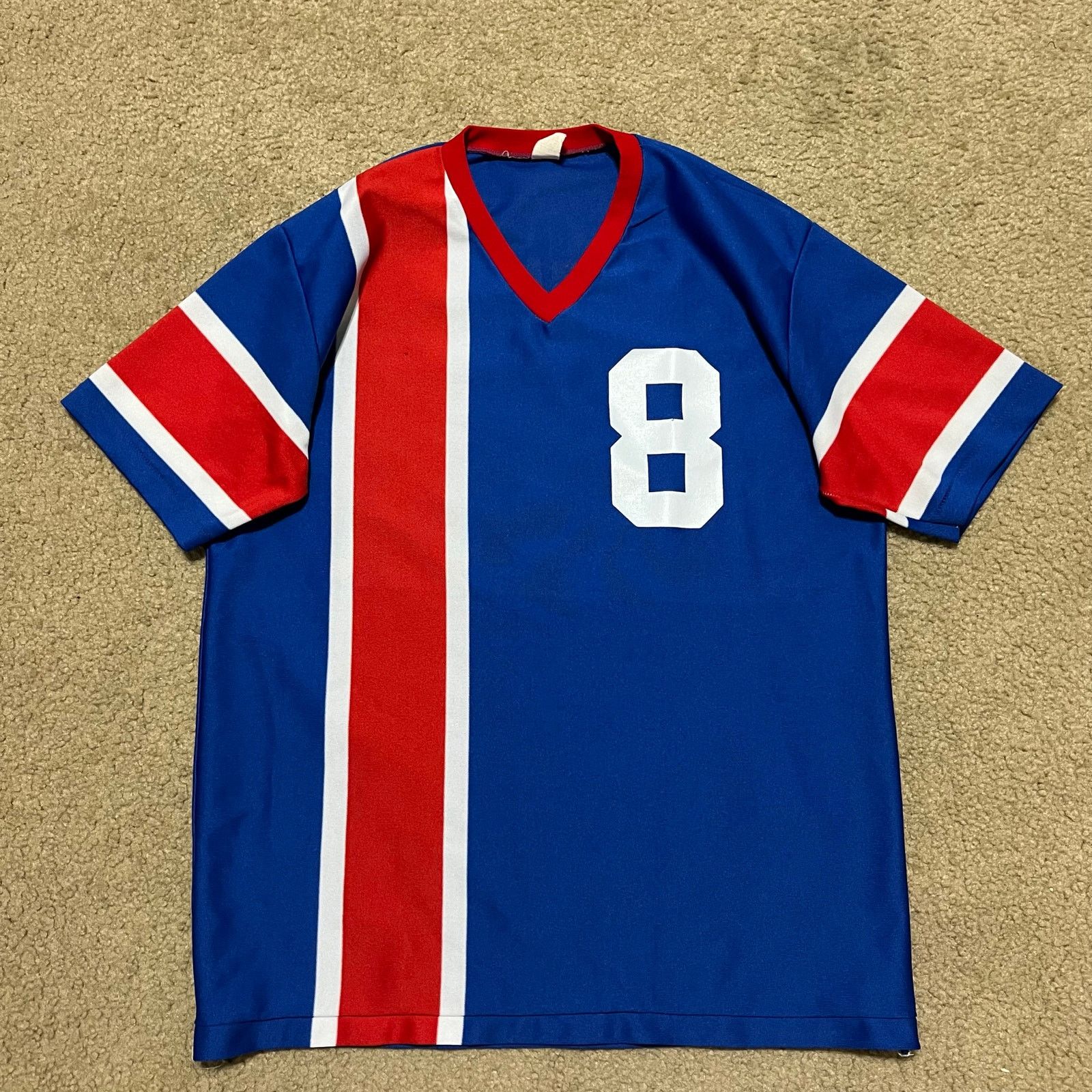 Other Vintage 80s Southern Athletic Blue/Red/White Soccer Jersey Size US L / EU 52-54 / 3 - 1 Thumbnail