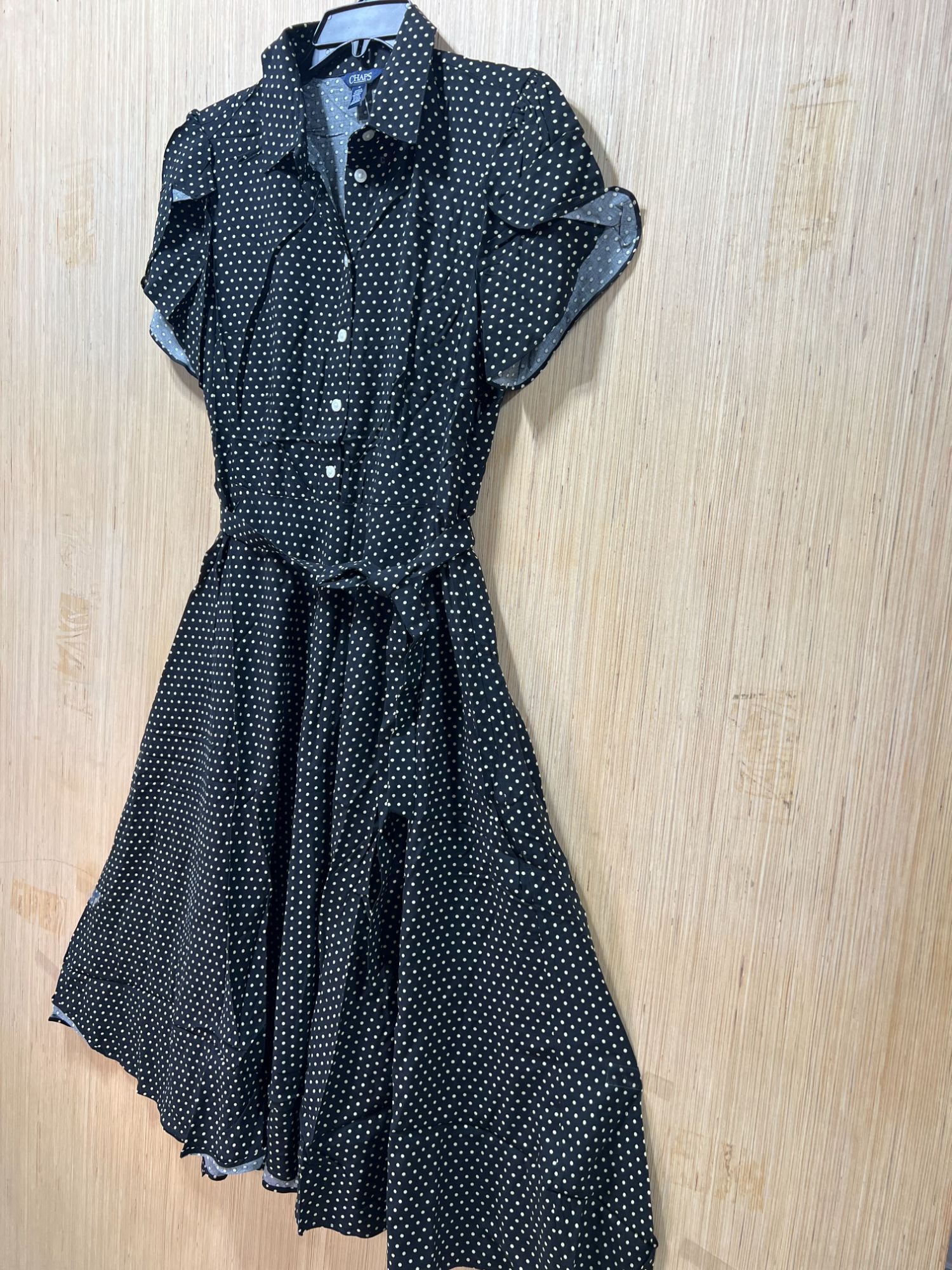 Chaps Chaps- Women's Casual Bohemian Midi Dress V-Neck With Wavy S Size M / US 6-8 / IT 42-44 - 22 Thumbnail