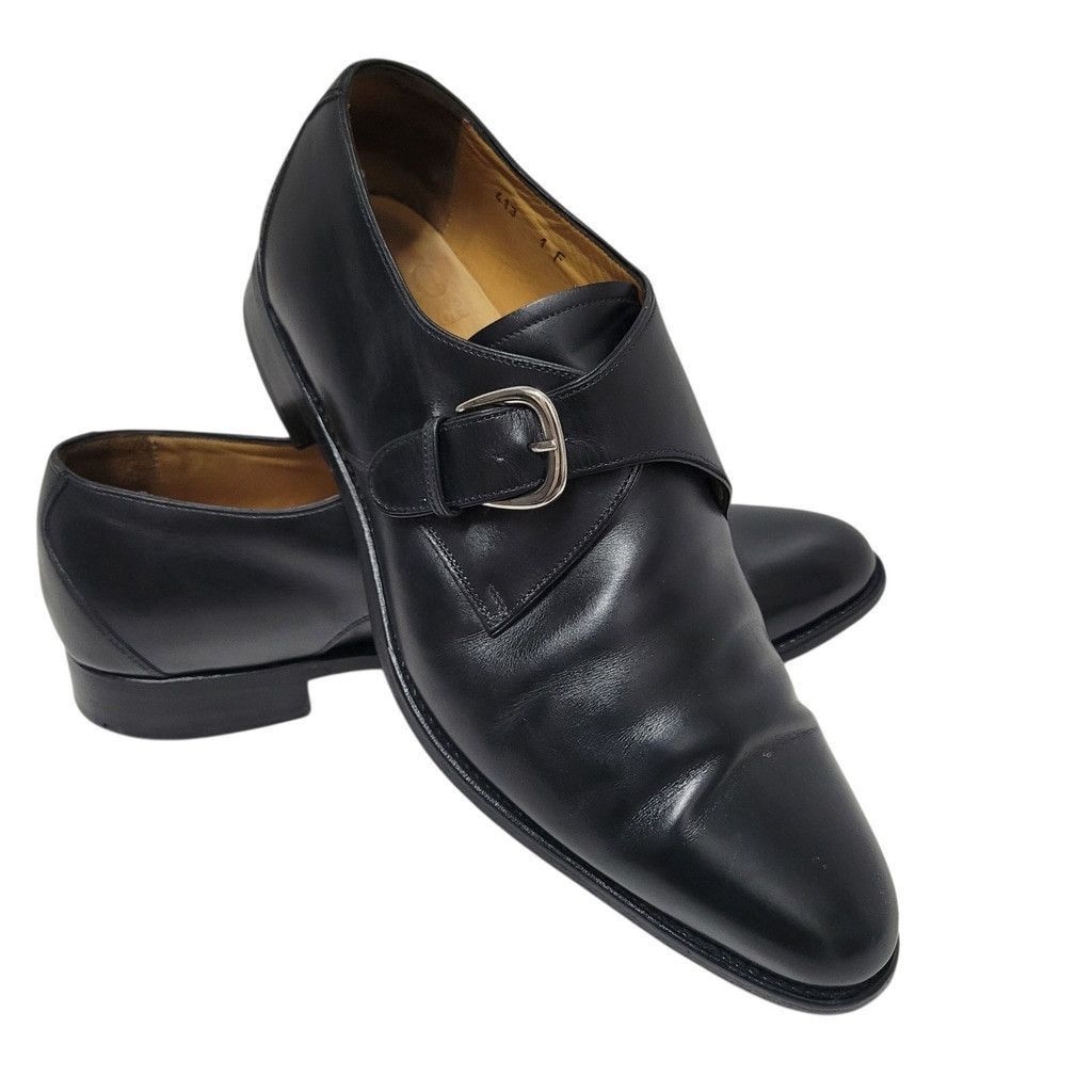 LODING Paris New Taylor men Monk Strap Leather Shoes 9D $499