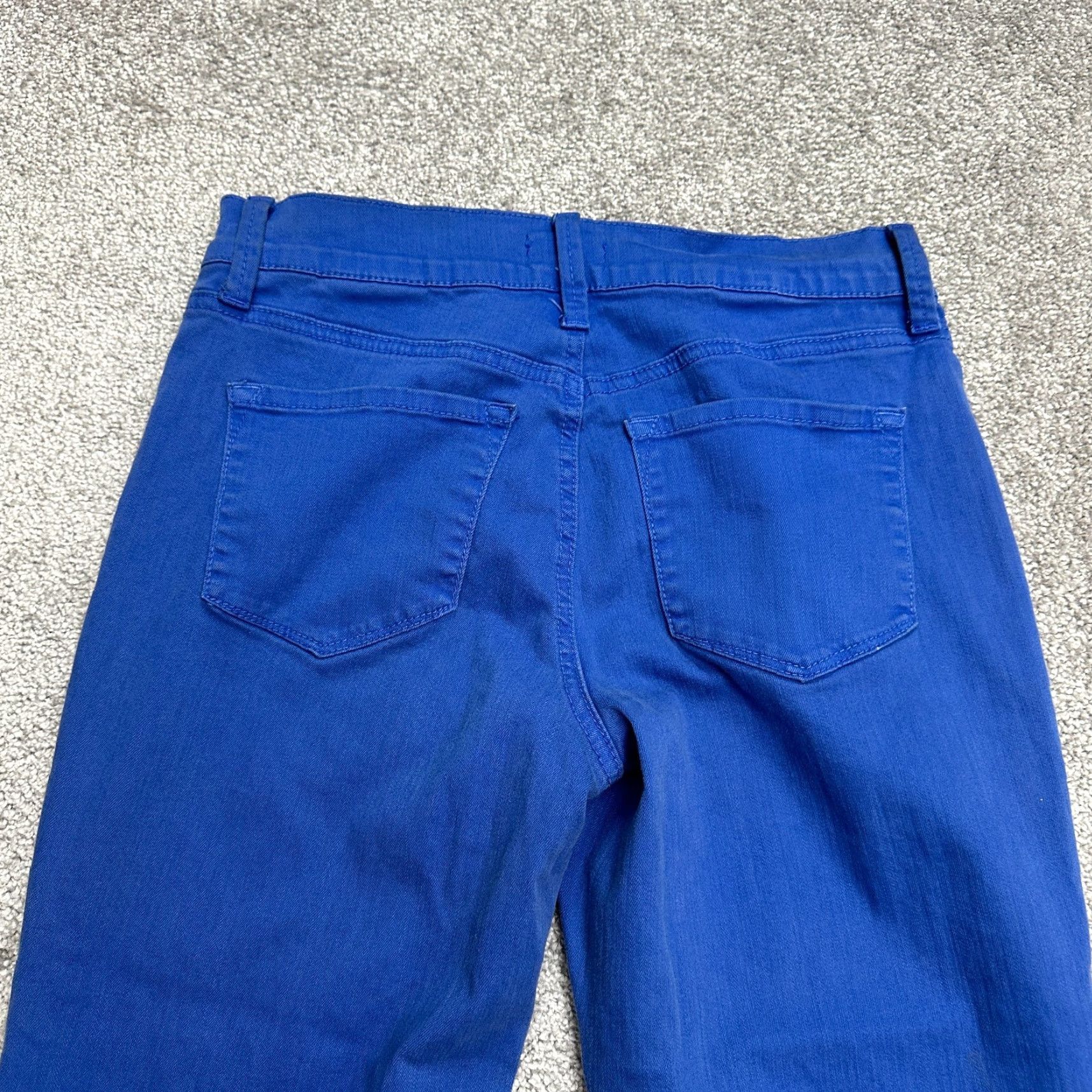 NYDJ NYDJ Crop Denim Jeans Womens 2 Royal Blue Mid Rise Casual Straight Leg 28x20 Size 26" / US 2 / IT 38 - 4 Thumbnail