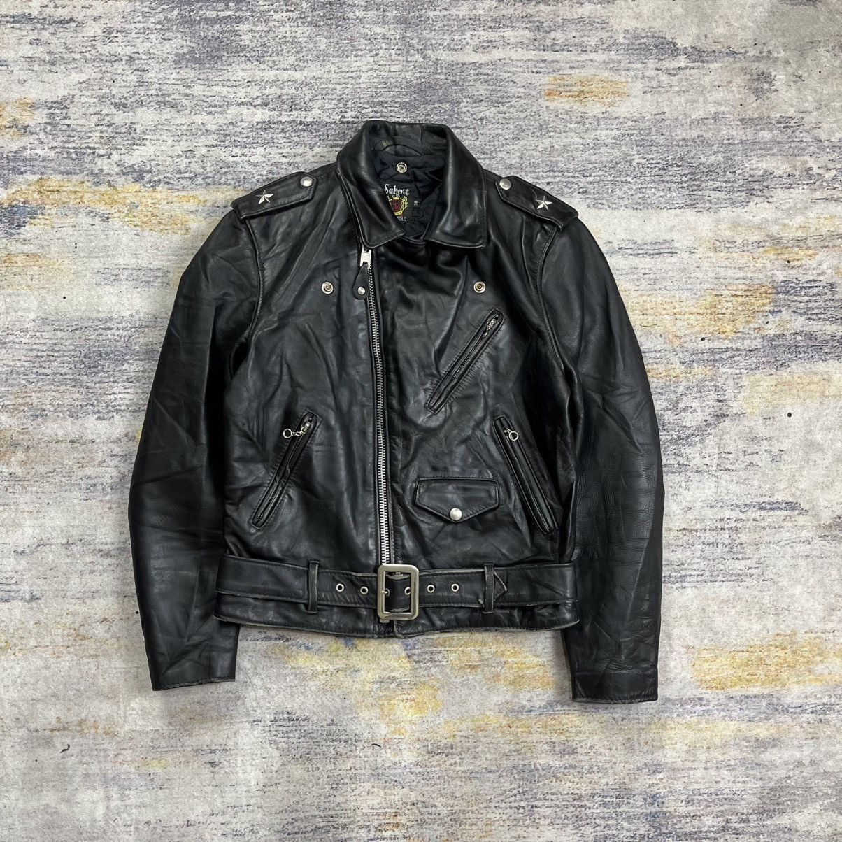 Schott Vintage Schott 613US One Star double riders leather jacket Size US M / EU 48-50 / 2 - 3 Thumbnail