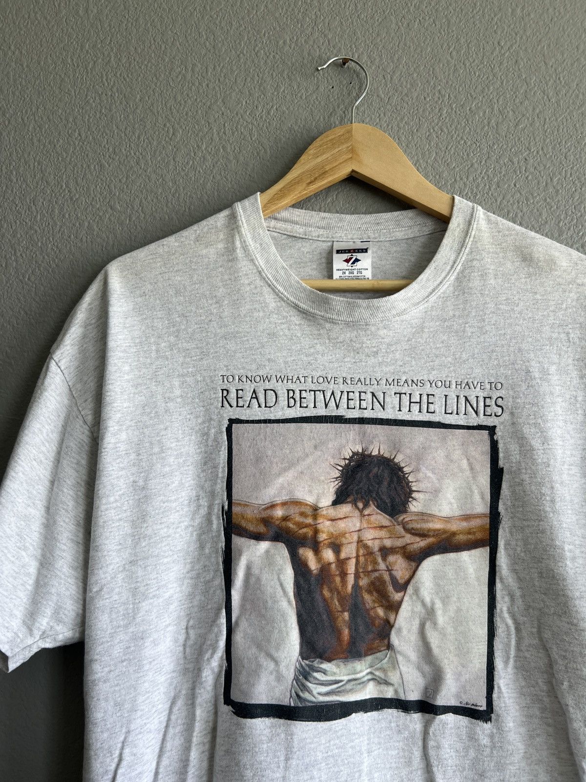 Vintage Vintage Jesus Read Between the Lines tee Size US XL / EU 56 / 4 - 1 Thumbnail
