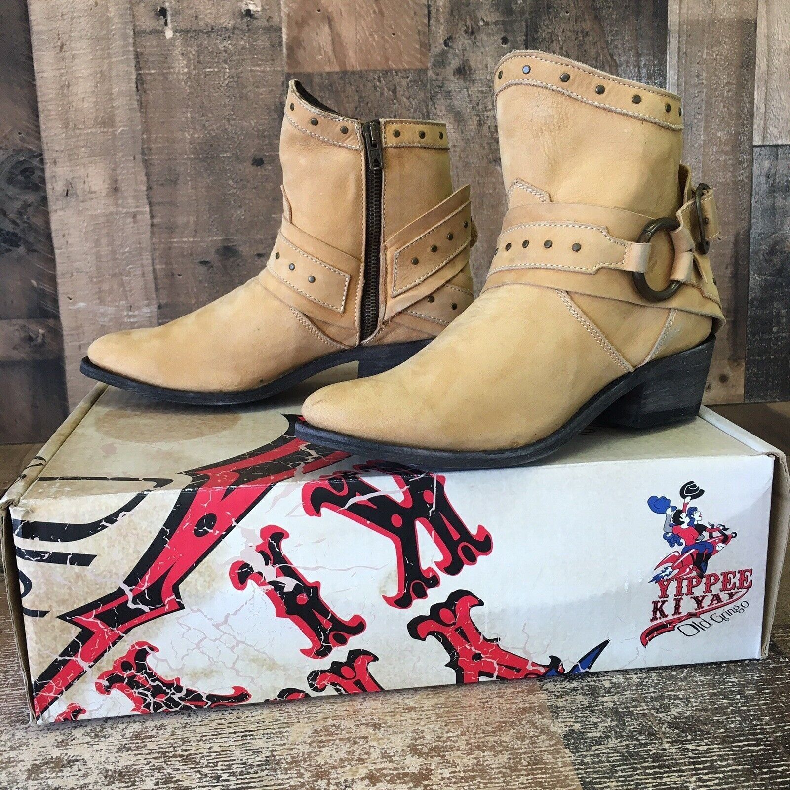 image of Old Gringo Yippee Kiyay Yl2453-2 Morgana 6" Ankle Boots 7 B in Tan, Women's