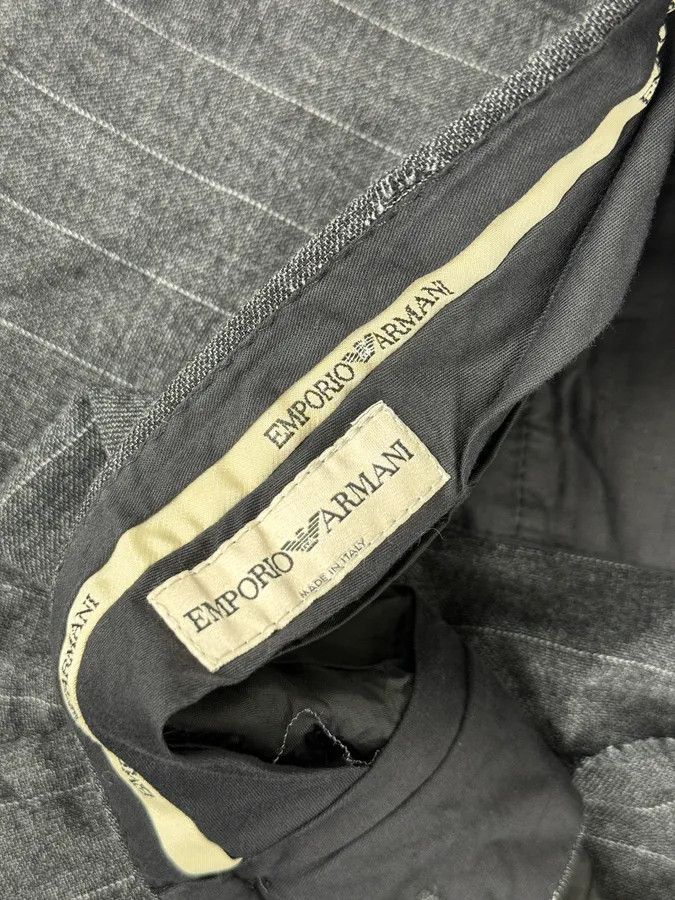 Emporio Armani AW2003 Emporio Armani Grey Wool Striped Classy Pants Size US 34 / EU 50 - 11 Thumbnail