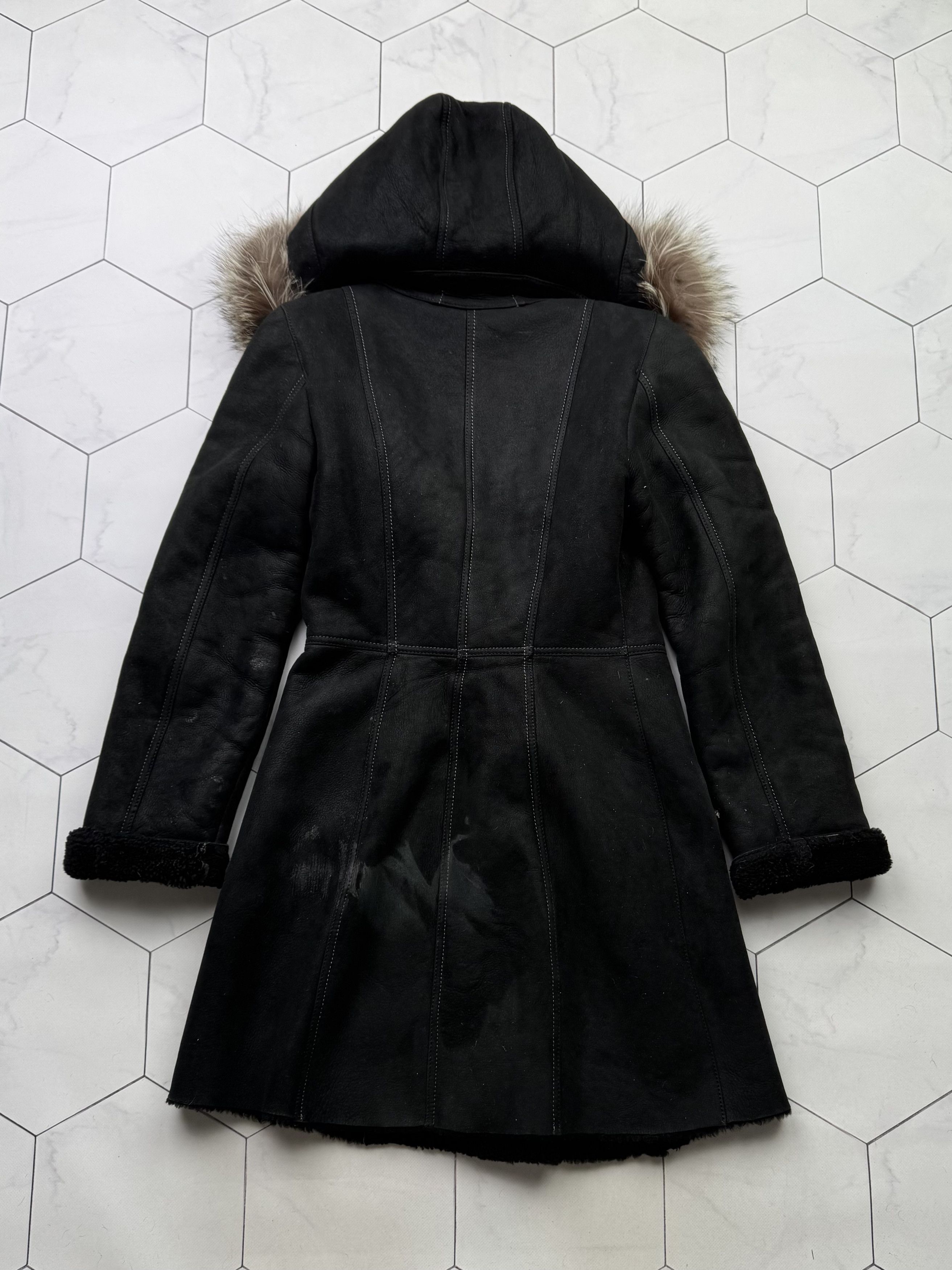 Japanese Brand Vintage Real Sheepskin Coat (B587)E2D15 Size M / US 6-8 / IT 42-44 - 8 Thumbnail