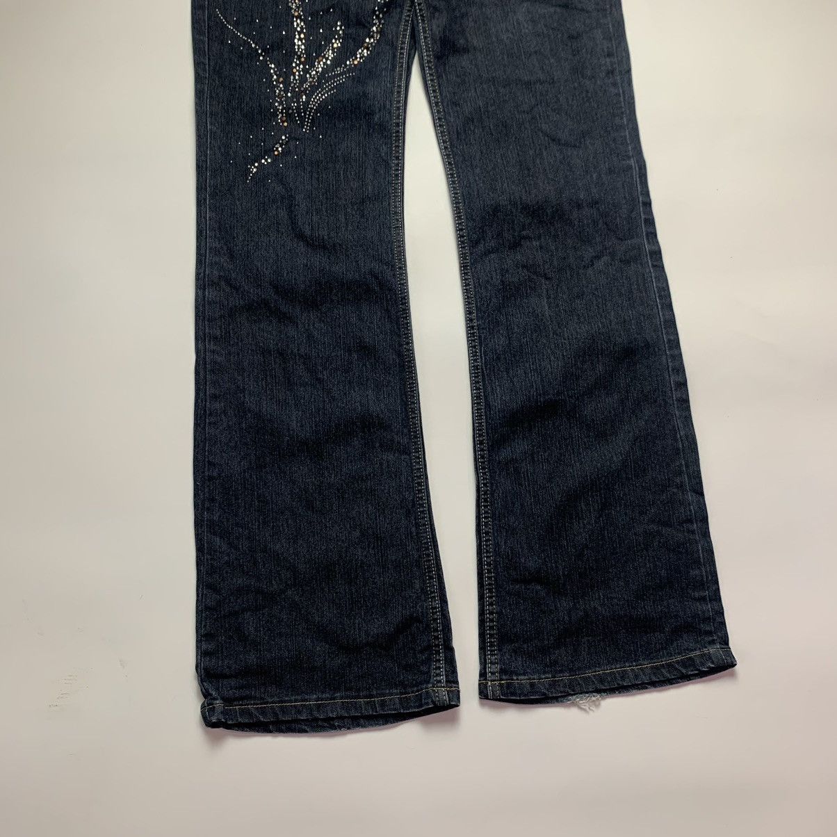 Other Armani Wash Flared Jeans Bootcut Denim rhinestones Size 28" / US 6 / IT 42 - 6 Thumbnail