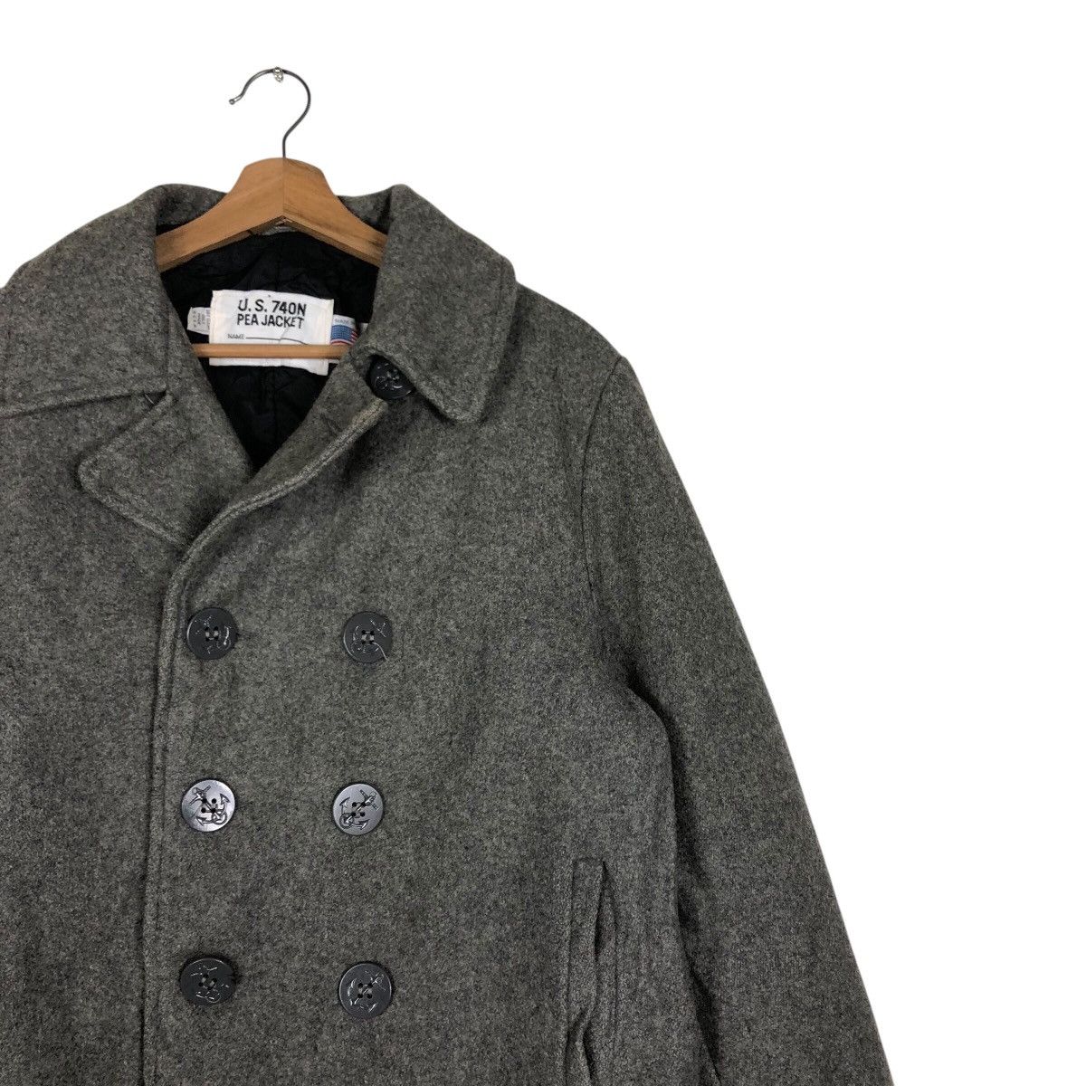 Schott 📌Vintage Pea Jacket Schott Wool Biker Jacket Double Collar Size US M / EU 48-50 / 2 - 7 Thumbnail