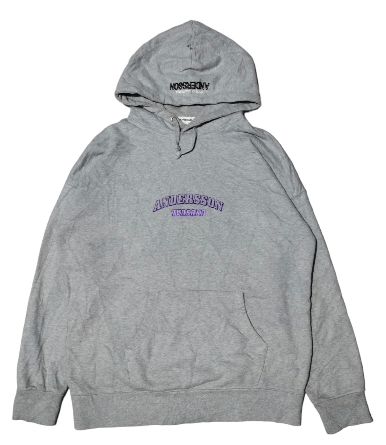 image of Andersson Bell Anderson Bell " I Found My Self In California" Hoodie in Grey, Men's (Size Medium)