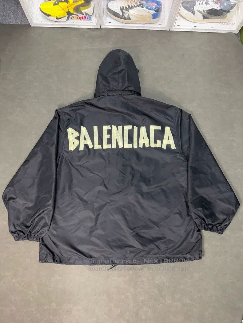 Balenciaga Balenciaga Logo letter print sun protection hooded jacket Size US M / EU 48-50 / 2 - 2 Thumbnail