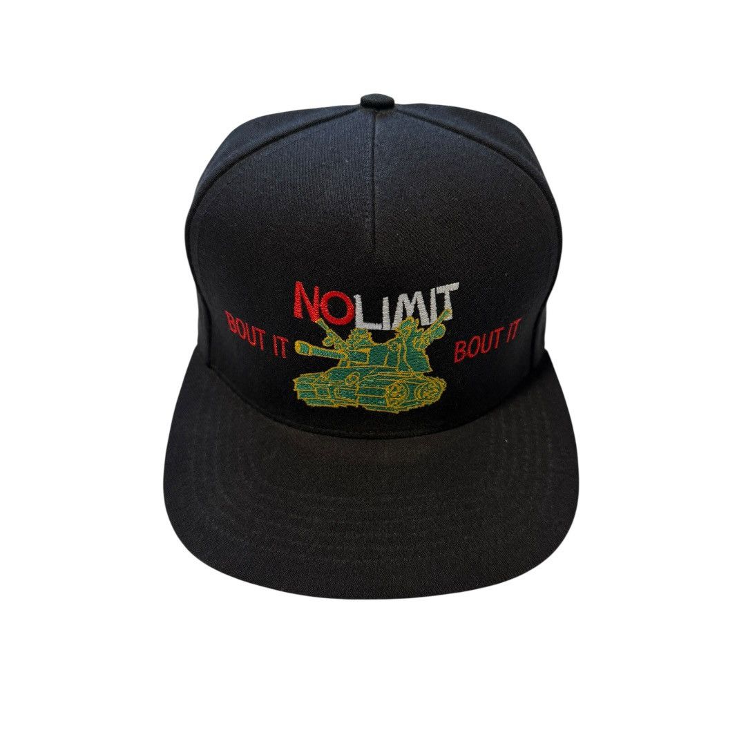 SS12 Supreme No Limit Records Bout It Black Snapback Hat Cap