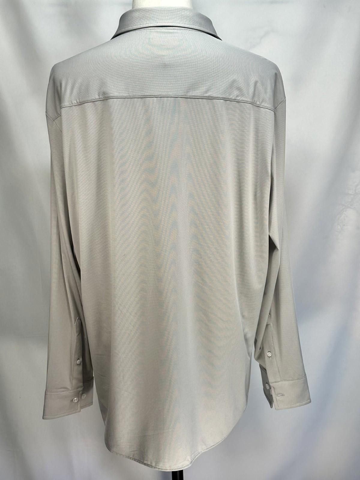 Alfani Alfani Alfatech Nylon Spandex Blend Button Down Brown XL Size US XL / EU 56 / 4 - 2 Thumbnail