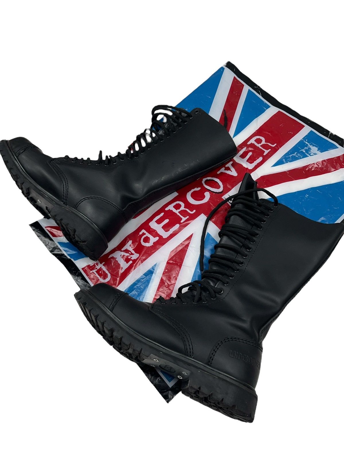 Undercover Vintage Undercover 20 Eye High Leather Combat Boot Steel Toe Size US 9 / EU 42 - 13 Thumbnail