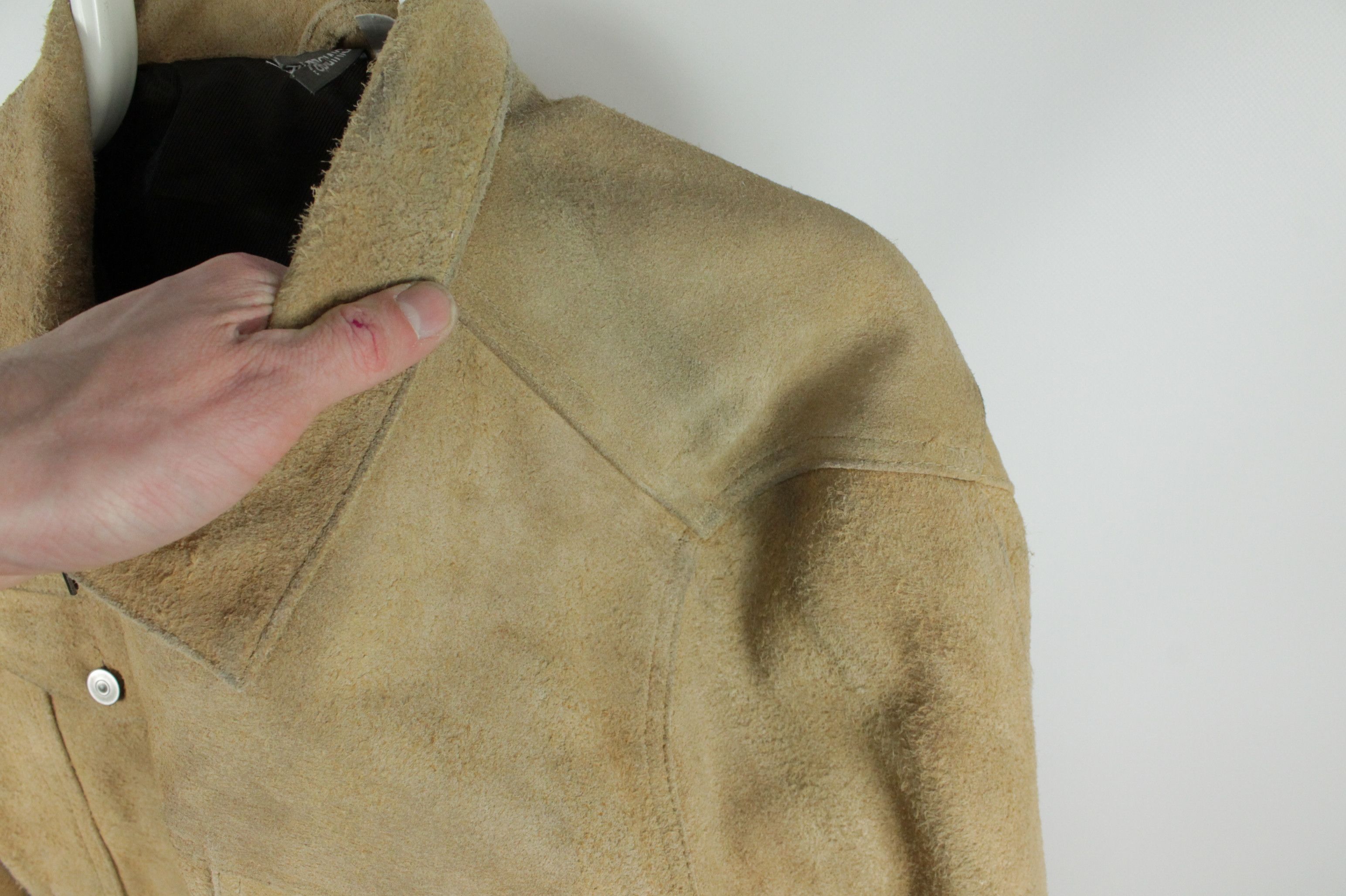 H&M H&M Suede Camel Leather Jacket Size US L / EU 52-54 / 3 - 13 Thumbnail