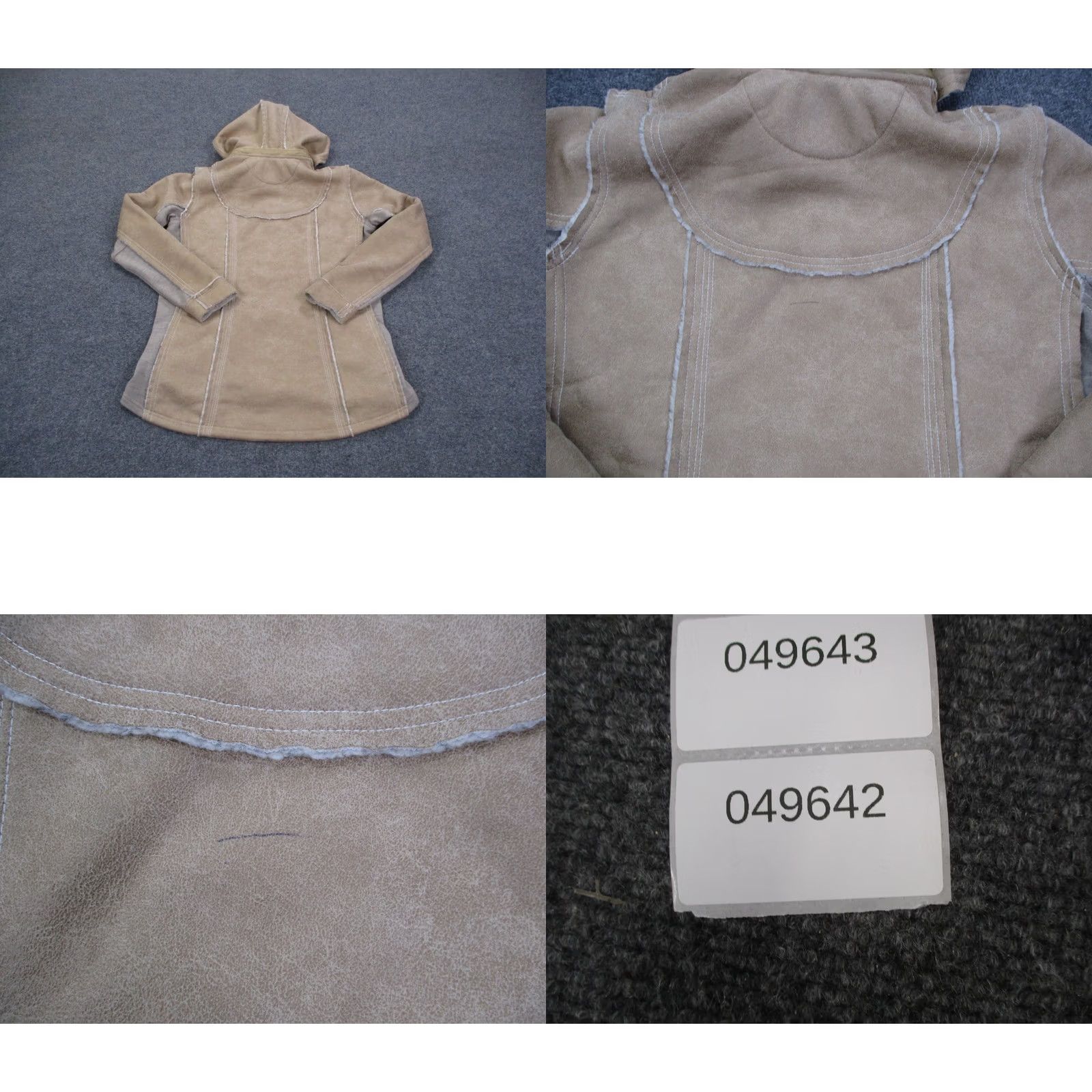 Vintage Kuhl Jacket Womens L Beige Wool Blend Fleece Hooded Outdoors Hiking Camping Jacket Size L / US 10 / IT 46 - 9 Thumbnail