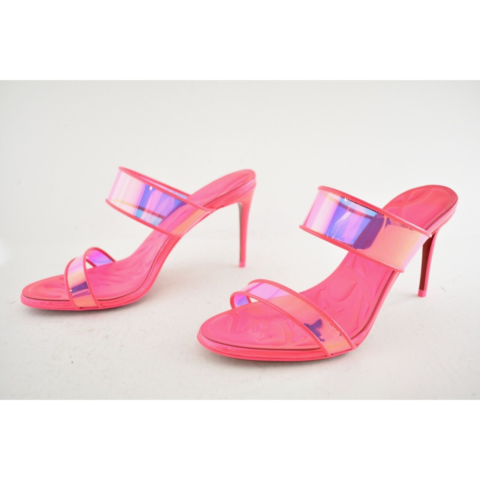 Christian Louboutin Christian Louboutin Just Loubi 85 Fluo Pink Backless Sandal Size US 7.5 / IT 37.5 - 10 Thumbnail