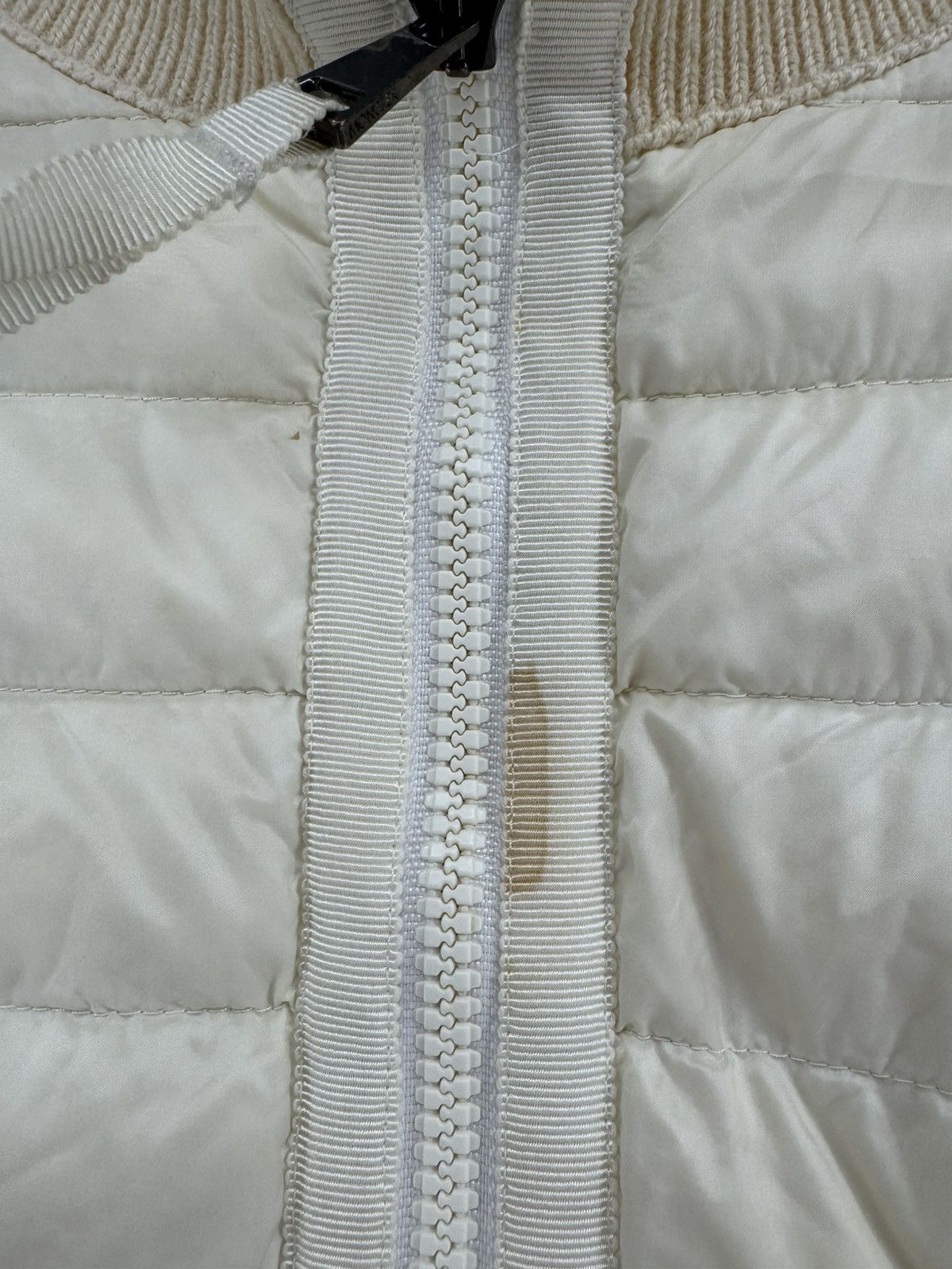 Moncler MONCLER MAGLIONE TRICOT ALLA COREANA knit x nylon cardigan M Size M / US 6-8 / IT 42-44 - 2 Thumbnail
