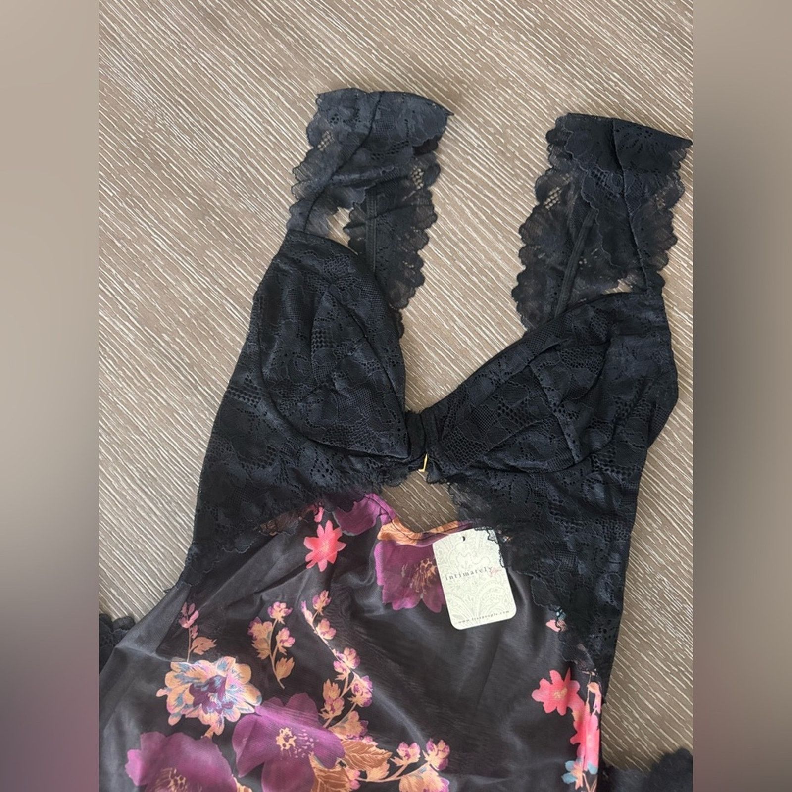 Free People 🎉LAST CHANCE🎉Free People‎ Suddenly Fine Maxi Slip Black Size XS / US 0-2 / IT 36-38 - 9 Thumbnail