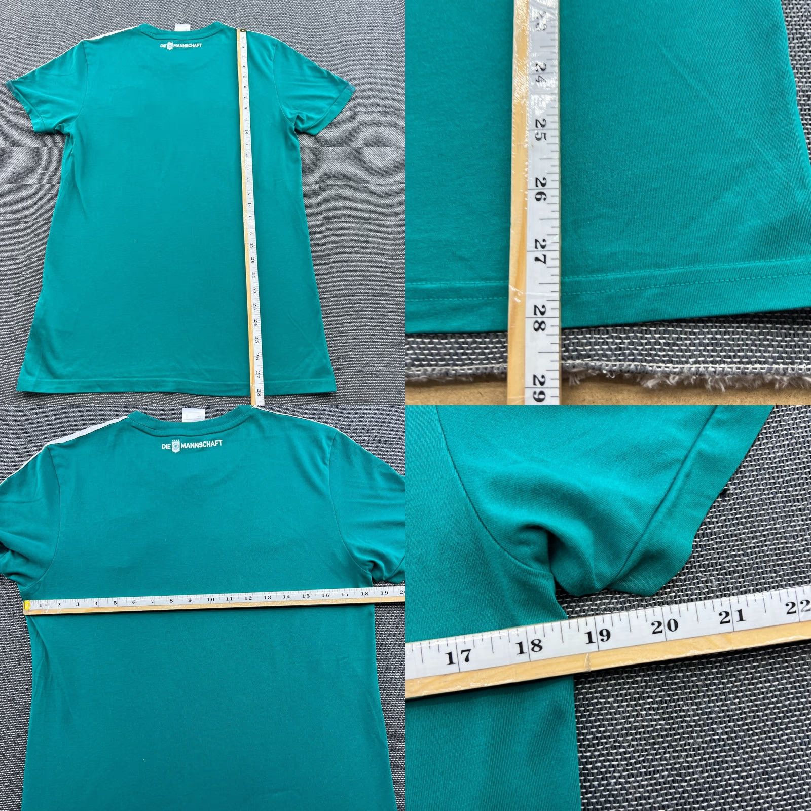 Adidas adidas Germany 2017 2018 Training Shirt Mens Medium Green Jersey Shirt Mens Football Running Moisture Wicking Quick Dry Short Sleeve Athletic Size US M / EU 48-50 / 2 - 8 Thumbnail