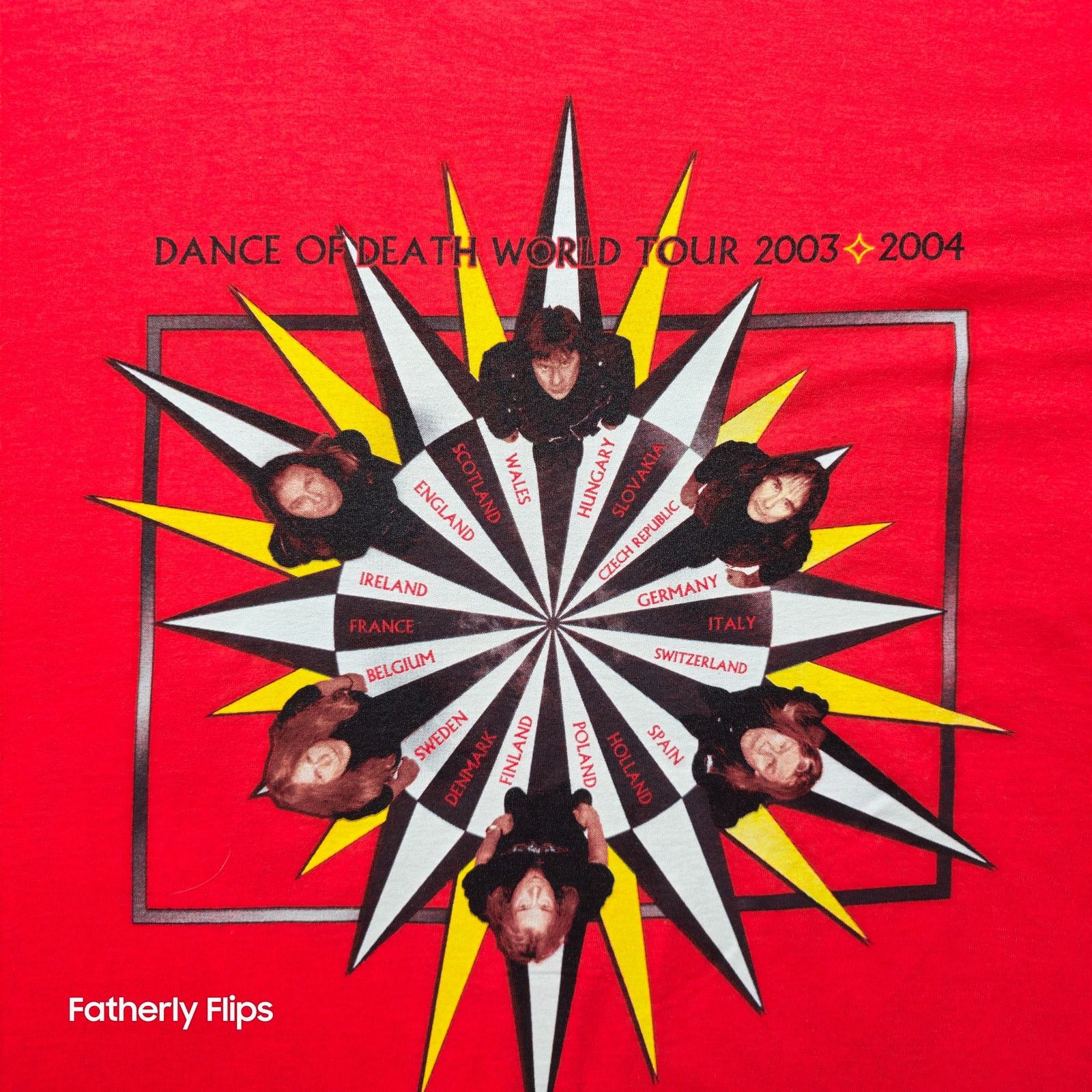 Fruit Of The Loom VTG New Iron maiden 2003 dance of death tour large Concert T Size US L / EU 52-54 / 3 - 9 Thumbnail