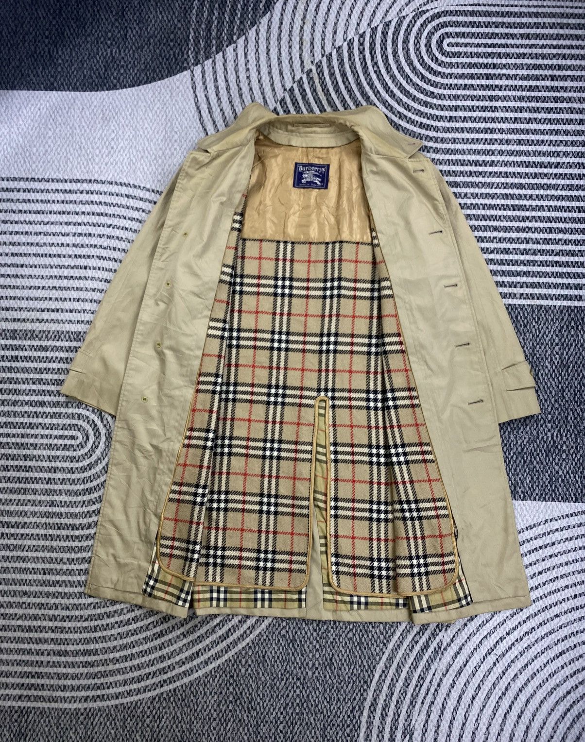 Burberry Vintage Burberrys Nova Checked Trench Coat Size US L / EU 52-54 / 3 - 7 Thumbnail
