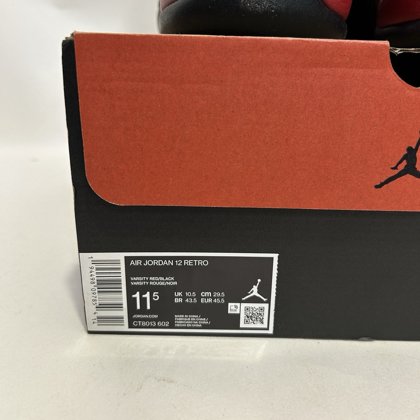 Nike Nike Air Jordan 12 Retro “Reverse Flu Game” Size US 11.5 / EU 44-45 - 6 Thumbnail