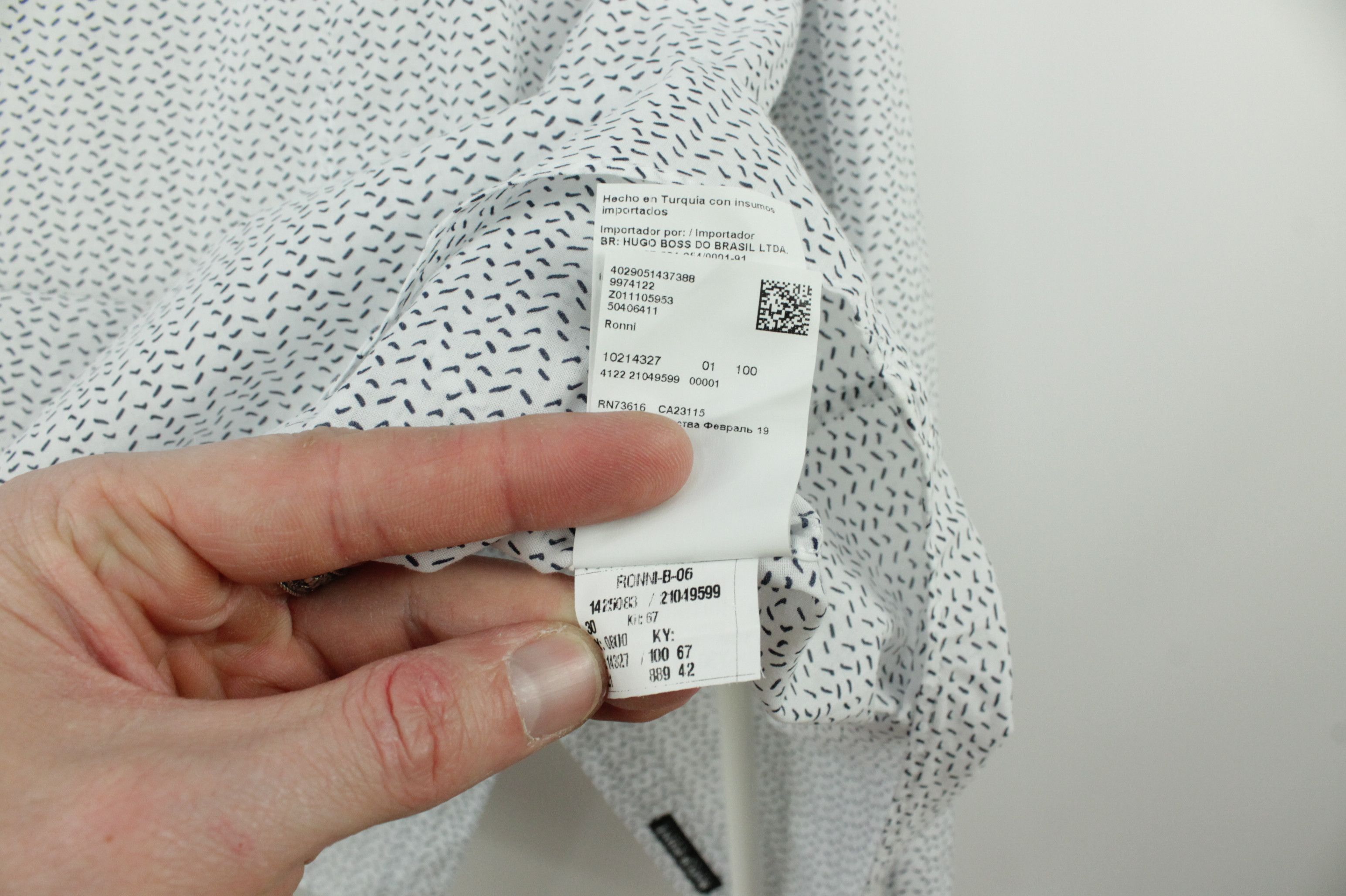 Designer × Hugo Boss Hugo Boss Match Point Cotton Slim Fit Dress Shirt Men's Size US XXL / EU 58 / 5 - 10 Thumbnail
