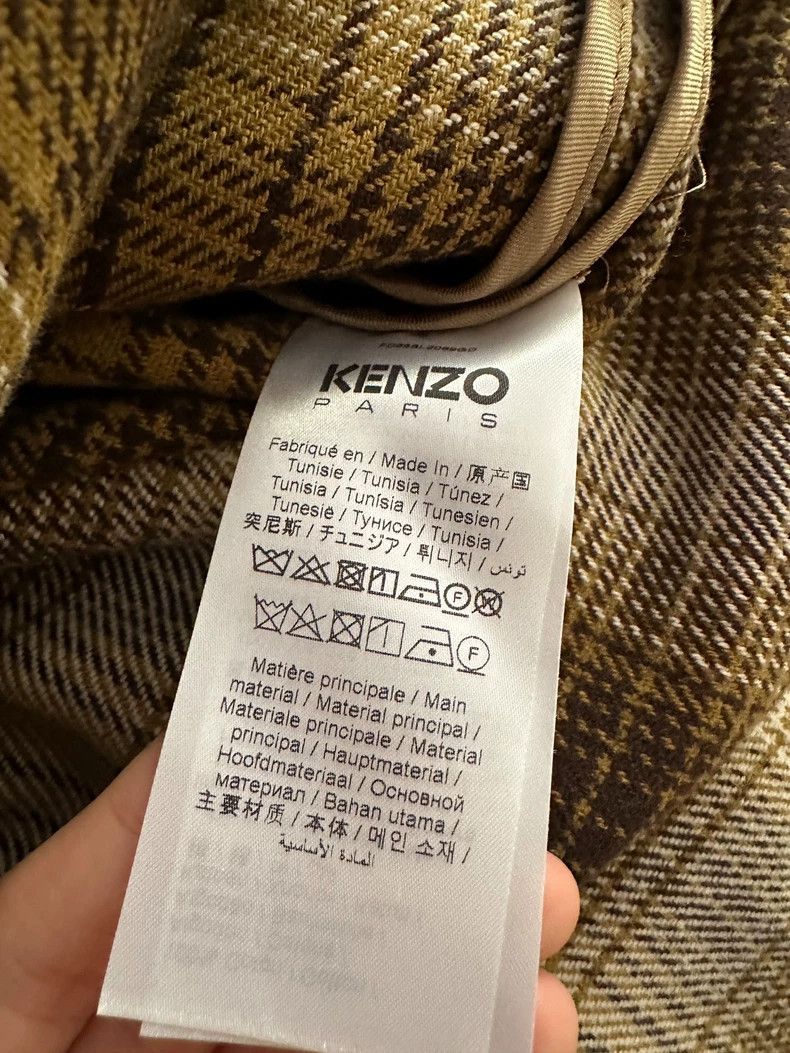 Kenzo KENZO Checkered embroidered jacket coat Size M / US 6-8 / IT 42-44 - 4 Thumbnail