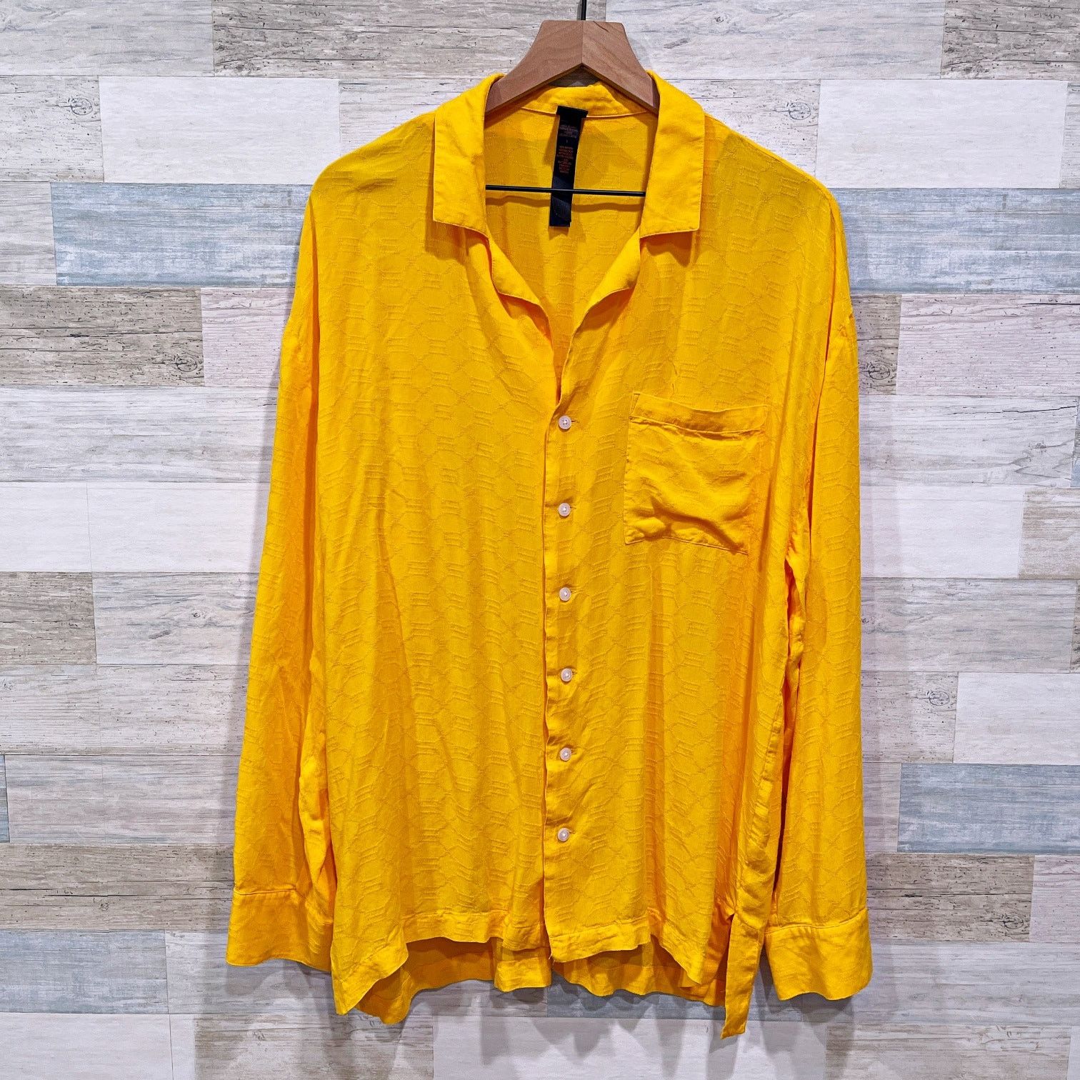 Fenty Savage x Fenty Embroidered Sleep Shirt Yellow Sleepwear S Size ONE SIZE - 1 Thumbnail