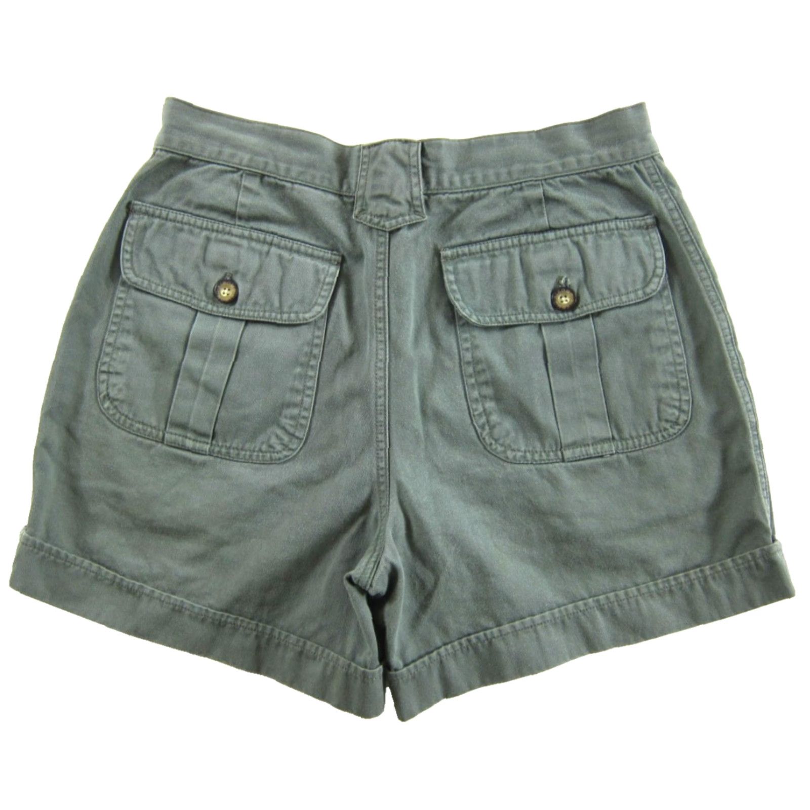 Vintage VINTAGE Ki-Ko-Mo Army Green 100% Cotton High Rise Waist Chino Shorts Women Small Size 28" / US 6 / IT 42 - 2 Thumbnail