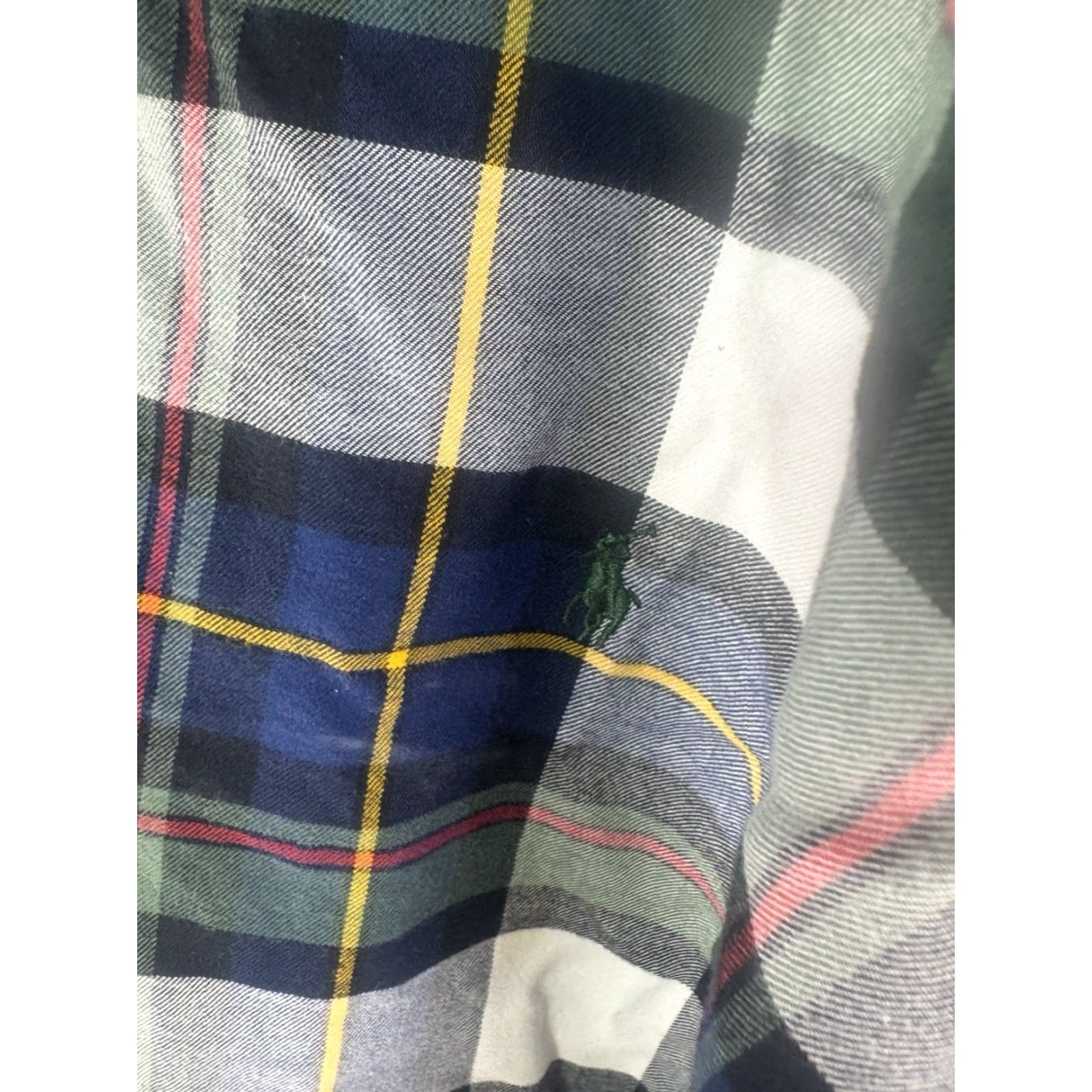 Ralph Lauren Ralph Lauren Button-Up Shirt Men 2XB Multicolor Plaid Fleece Cotton Polyester Long Sleeve Size US XXL / EU 58 / 5 - 4 Thumbnail