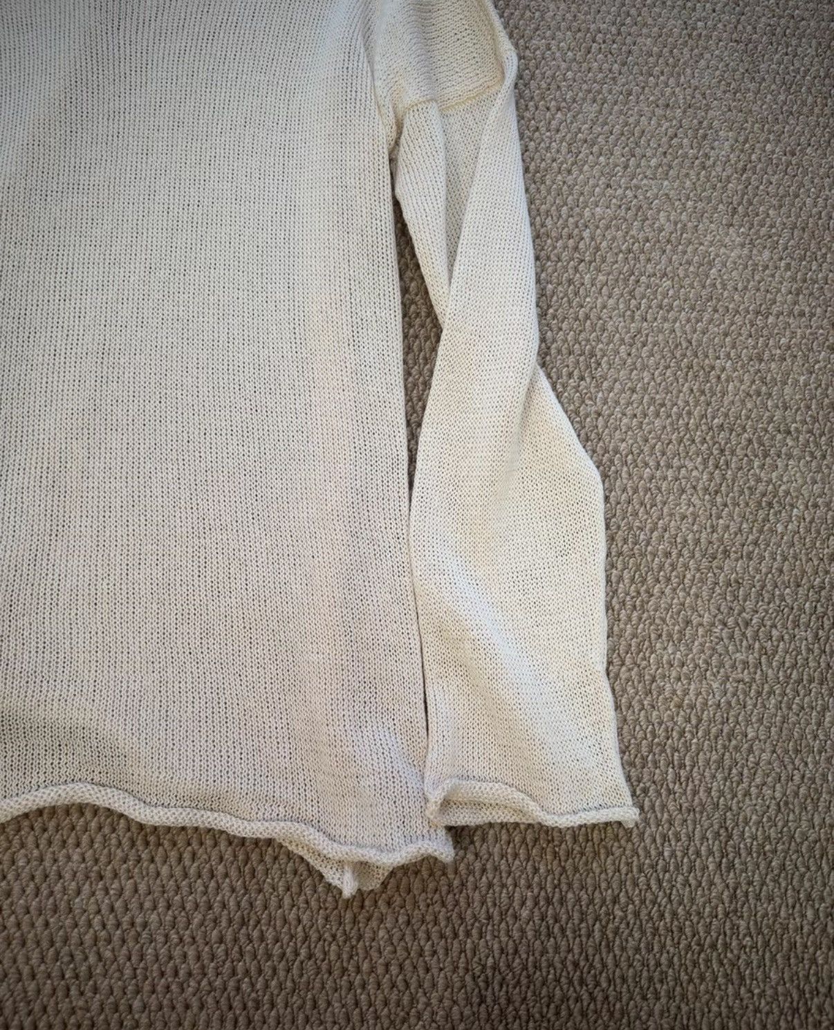 Sulvam Sulvam Asymmetric Patchwork Heather Knit Top K23 Size M / US 6-8 / IT 42-44 - 3 Thumbnail