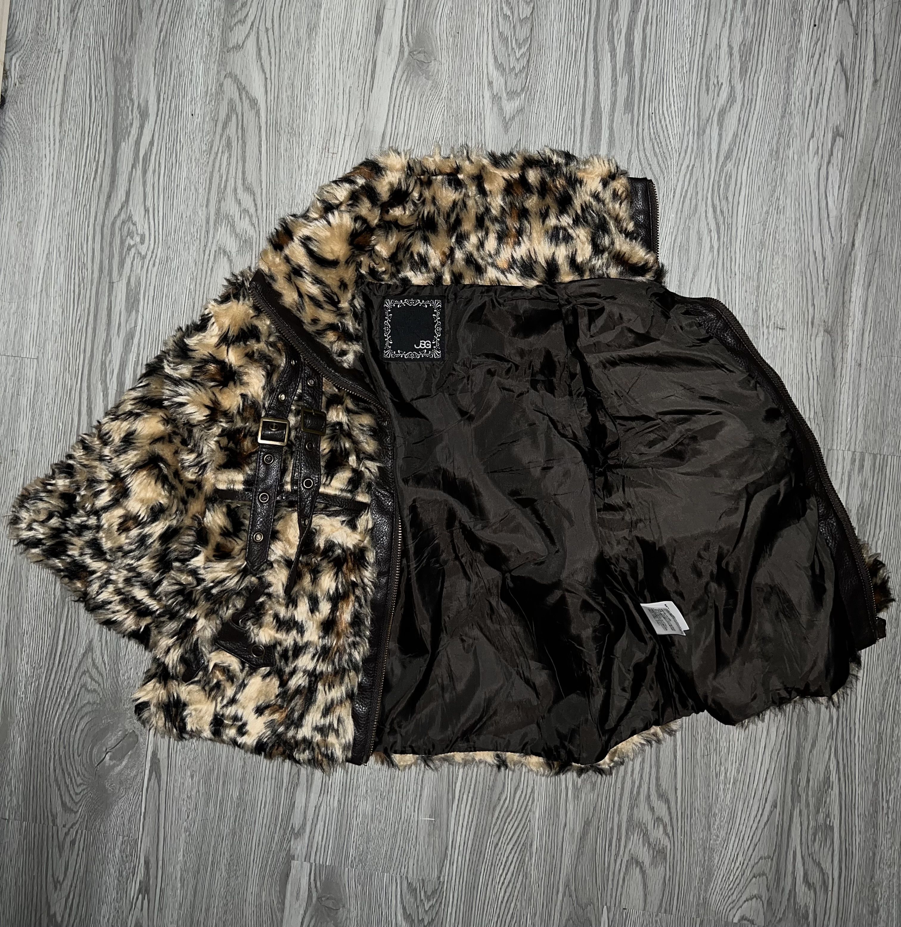 Japanese Brand Rare JSG leopard fur crop jacket 🐆 Size S / US 4 / IT 40 - 14 Thumbnail