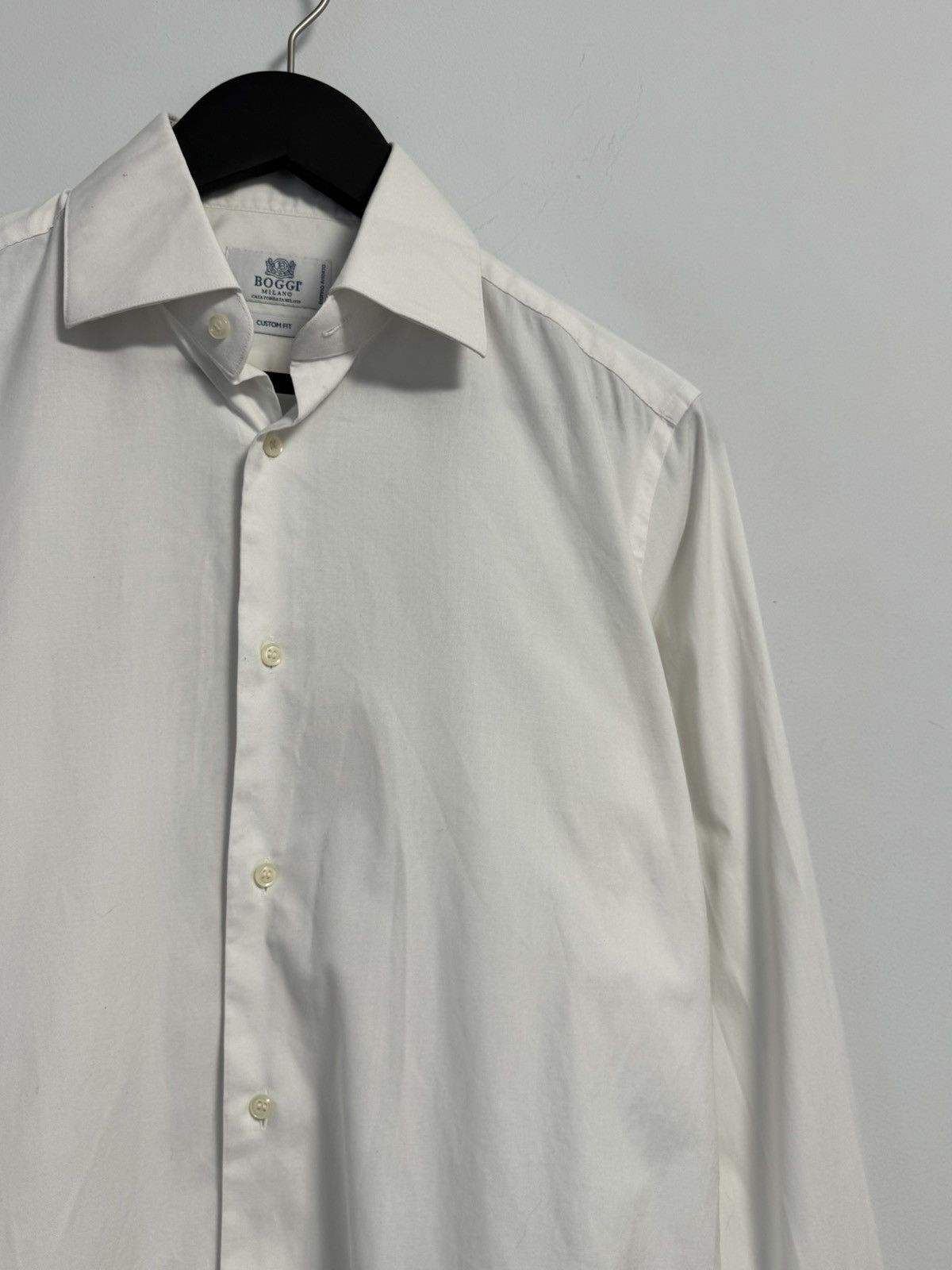 Boggi Boggi Milano Shirt Mens 38 15 White Long Sleeve Button Up Size US M / EU 48-50 / 2 - 3 Thumbnail