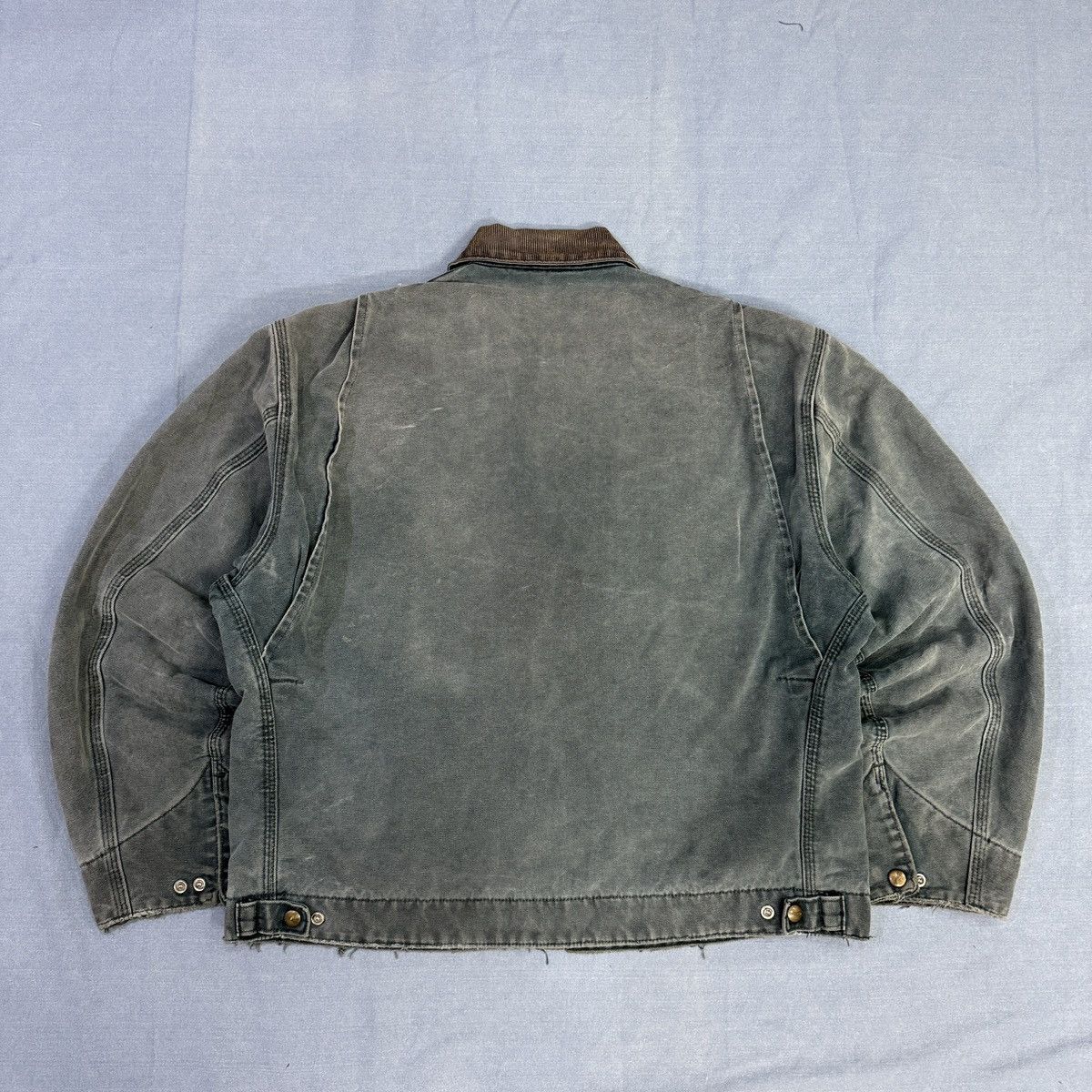 Carhartt 90s Rare💥 Sun Faded Carhartt HTG Detroit Jacket Size US L / EU 52-54 / 3 - 15 Thumbnail