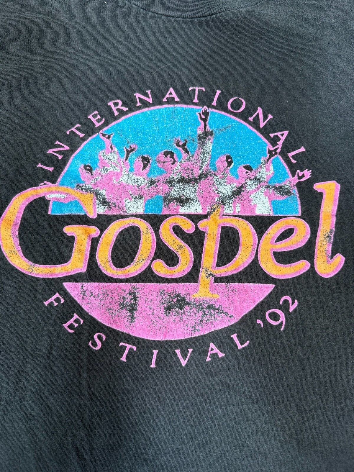 Fruit Of The Loom × Vintage Vintage 1992 Gospel Festival Single Stitch T-Shirt Size US XL / EU 56 / 4 - 4 Thumbnail