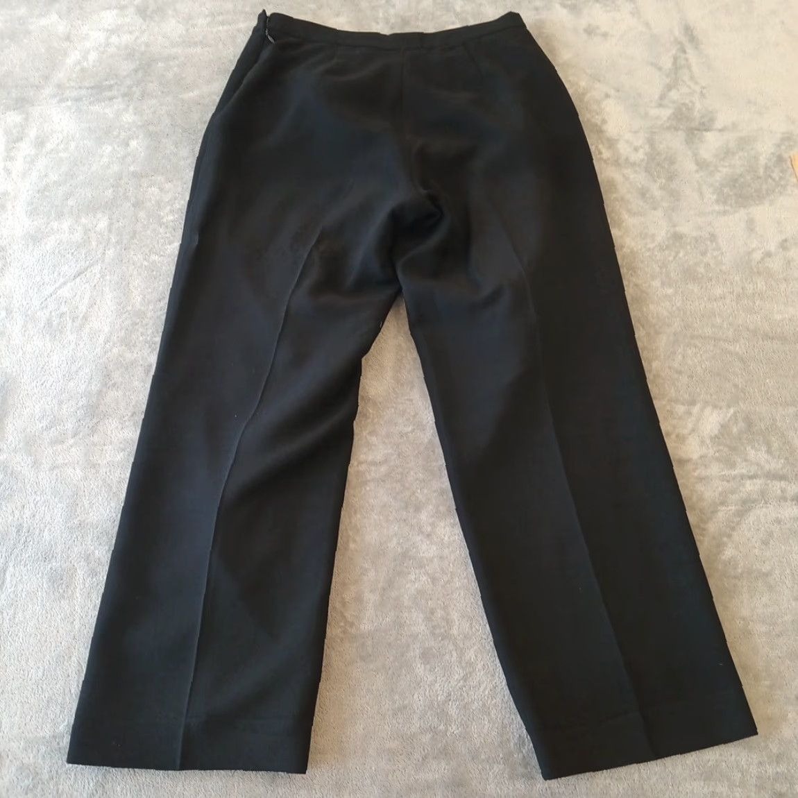 Kasper Kasper Dress Pants Womens 14 Black Lined Side Zip 32x28.5 High Rise Straight Front Size 36" / US 14 / IT 50 - 2 Thumbnail