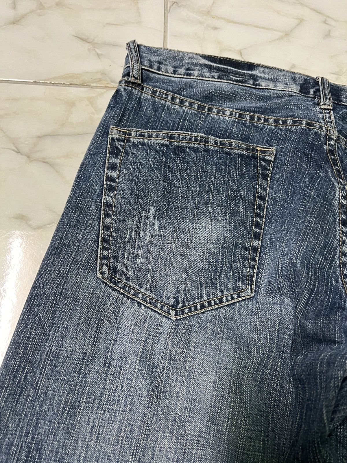 Beauty Beast × If Six Was Nine × Japanese Brand 💥Insane 90’s Style Japanese Sorridere Distress Washed Jean Size US 33 - 12 Thumbnail