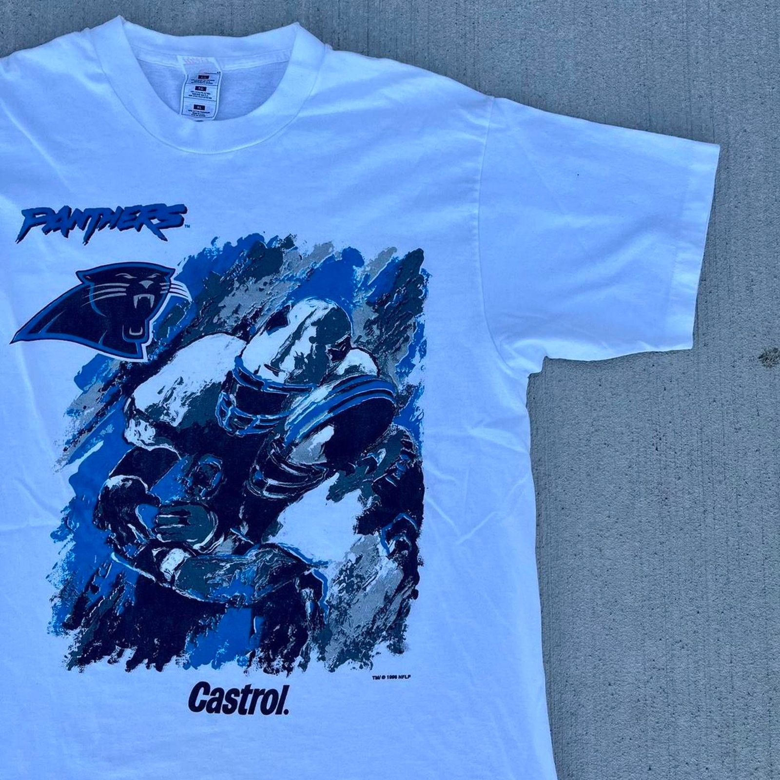 NFL Vintage 90s carolina panthers graphic Size US XL / EU 56 / 4 - 1 Thumbnail