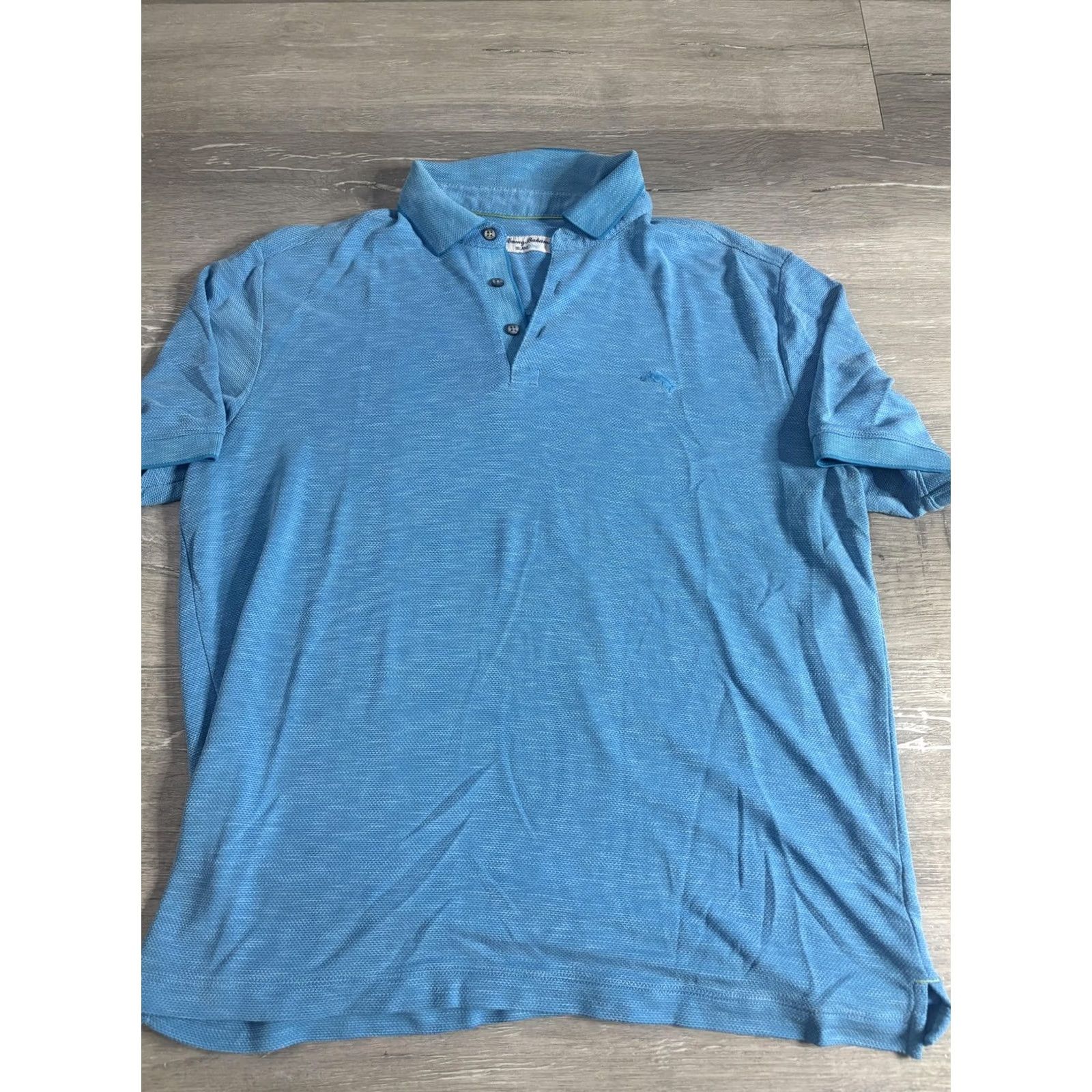 Tommy Bahama Tommy Bahama Polo Shirt Mens Large Blue IslandZone Marlin Logo Knit Golf Shirt Size US L / EU 52-54 / 3 - 3 Thumbnail