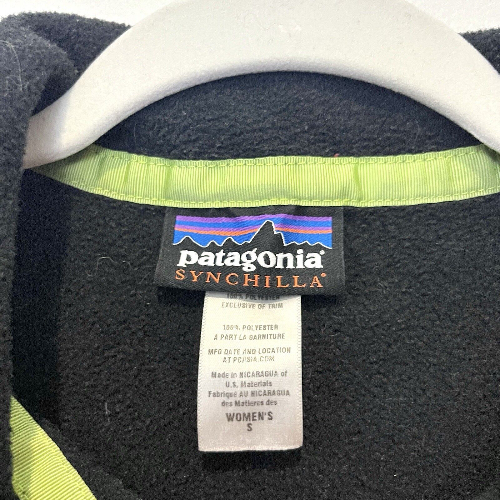 Patagonia 1990s Patagonia Synchilla Snap T Fleece Pullover Black Red M Size S / US 4 / IT 40 - 4 Thumbnail